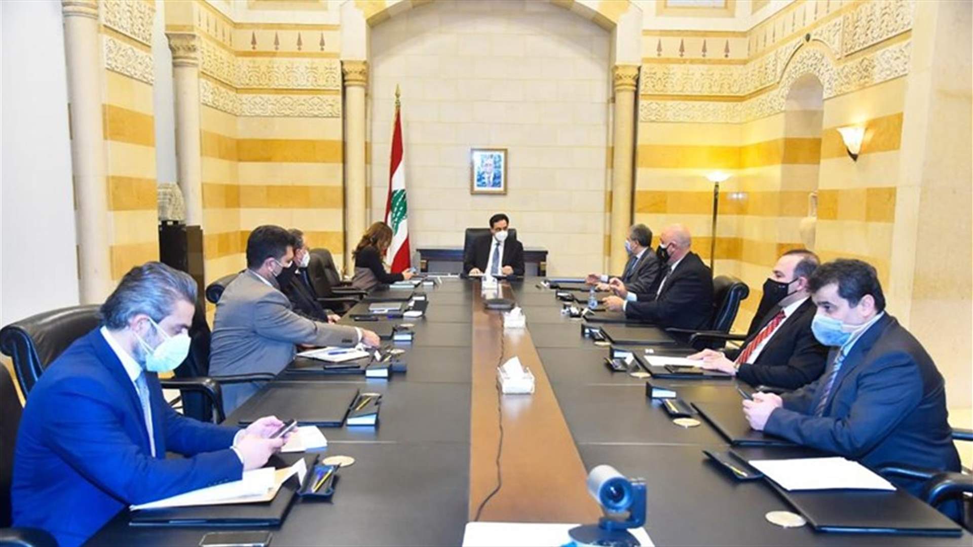 دياب تراس اجتماعا وزرايا حول موضوع ترشيد الدعم