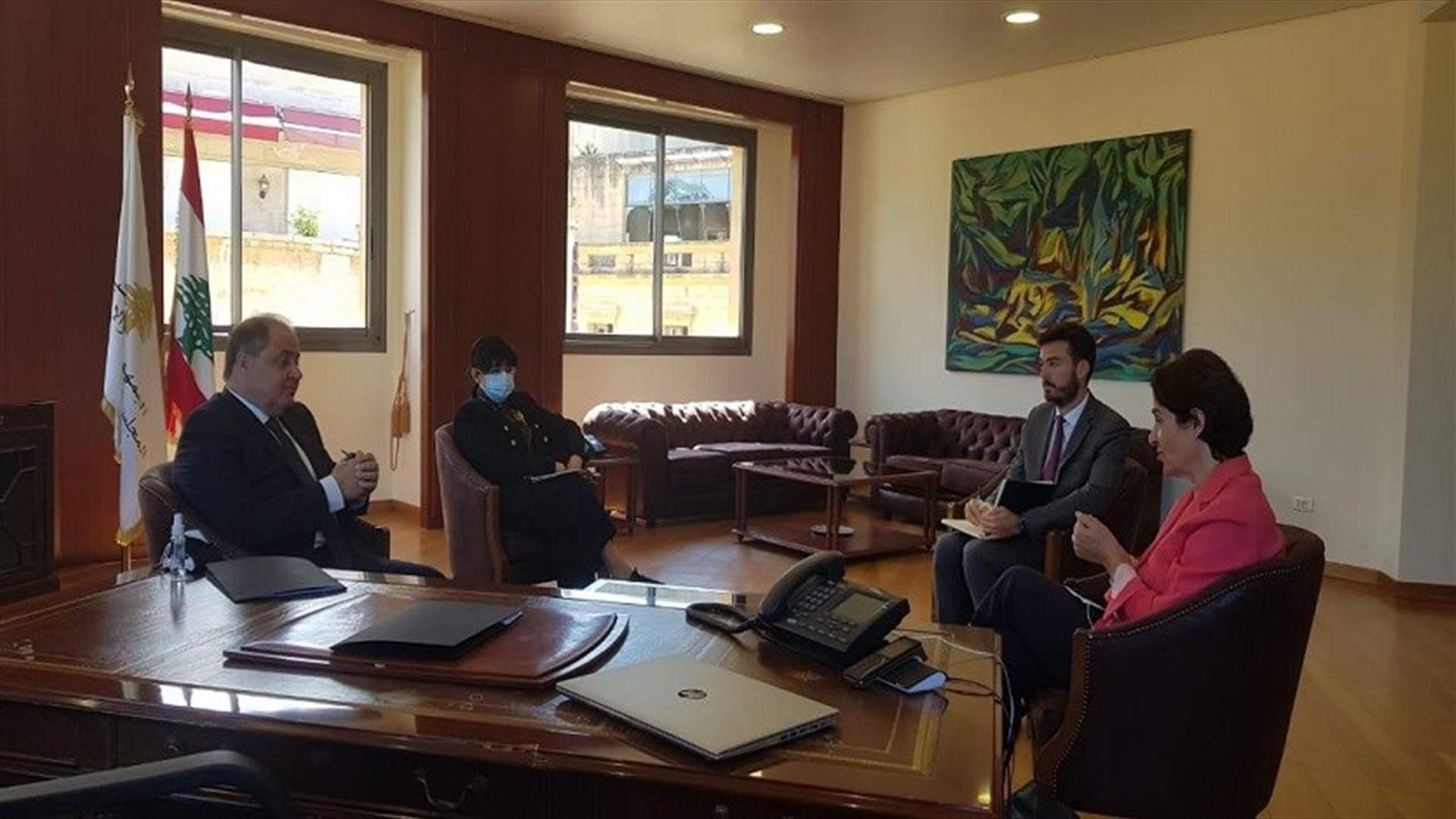 غريو بحثت مع عربيد شؤونا اقتصادية واجتماعية