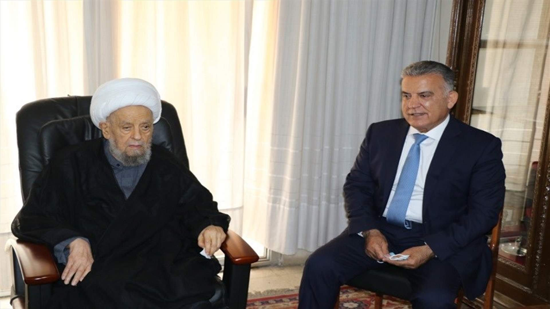 الشيخ قبلان استقبل اللواء ابراهيم وأمل ان تتكلل جهوده بقيام حكومة باتت من الضرورات الوطنية