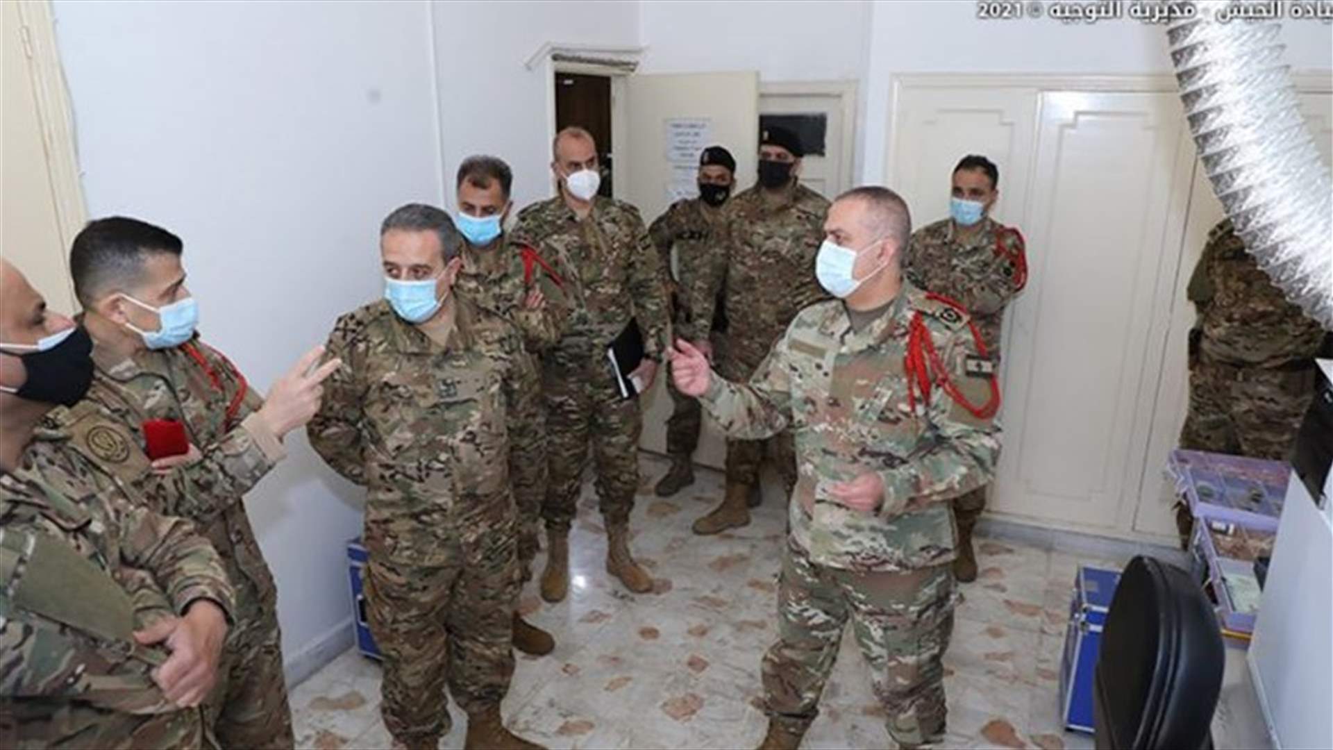 رئيس الأركان اللواء الركن أمين العرم تفقد قيادة الشرطة العسكرية في الريحانية (صور)