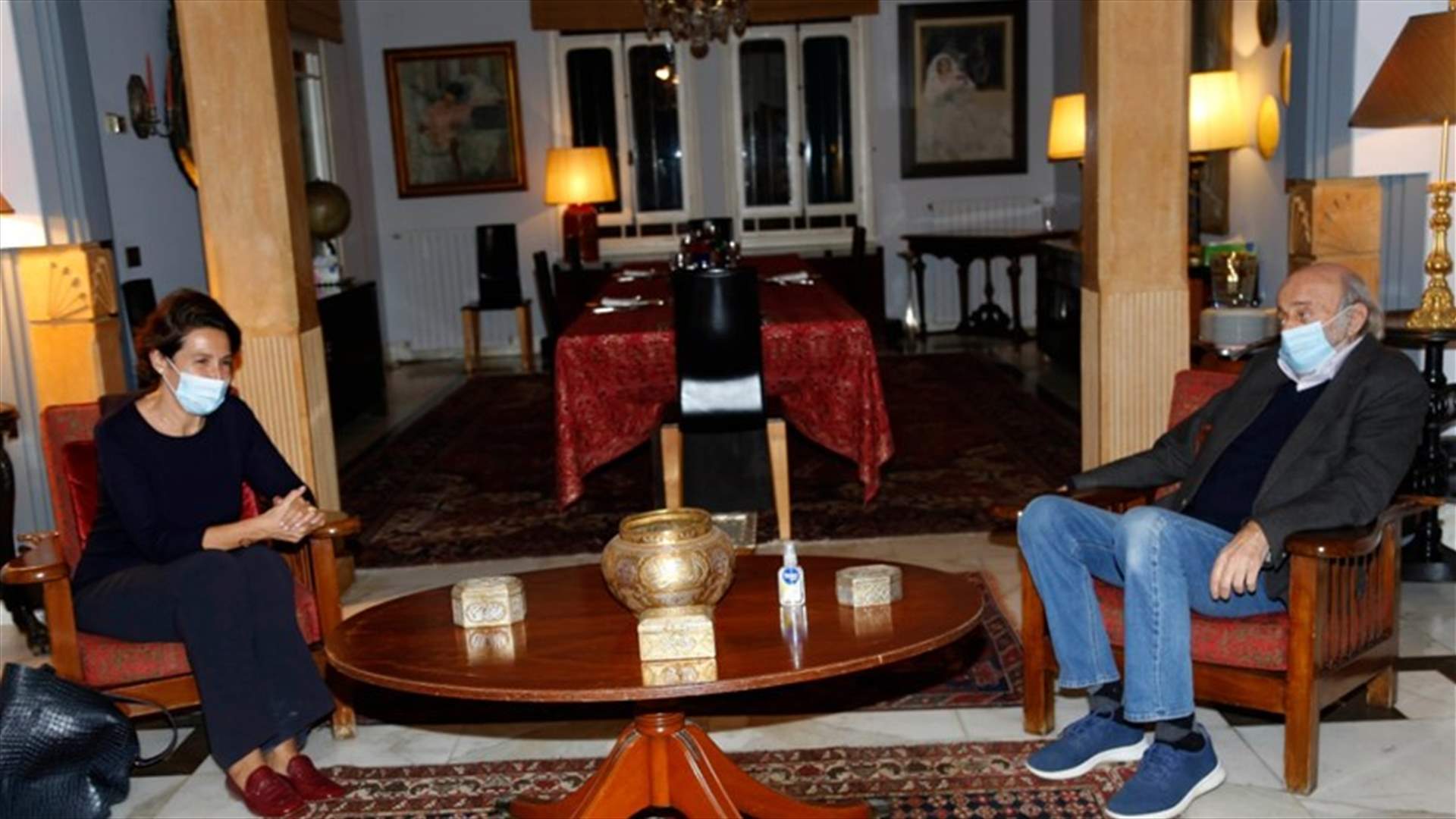 جنبلاط عرض مع السفيرة الفرنسية التطورات السياسية الراهنة