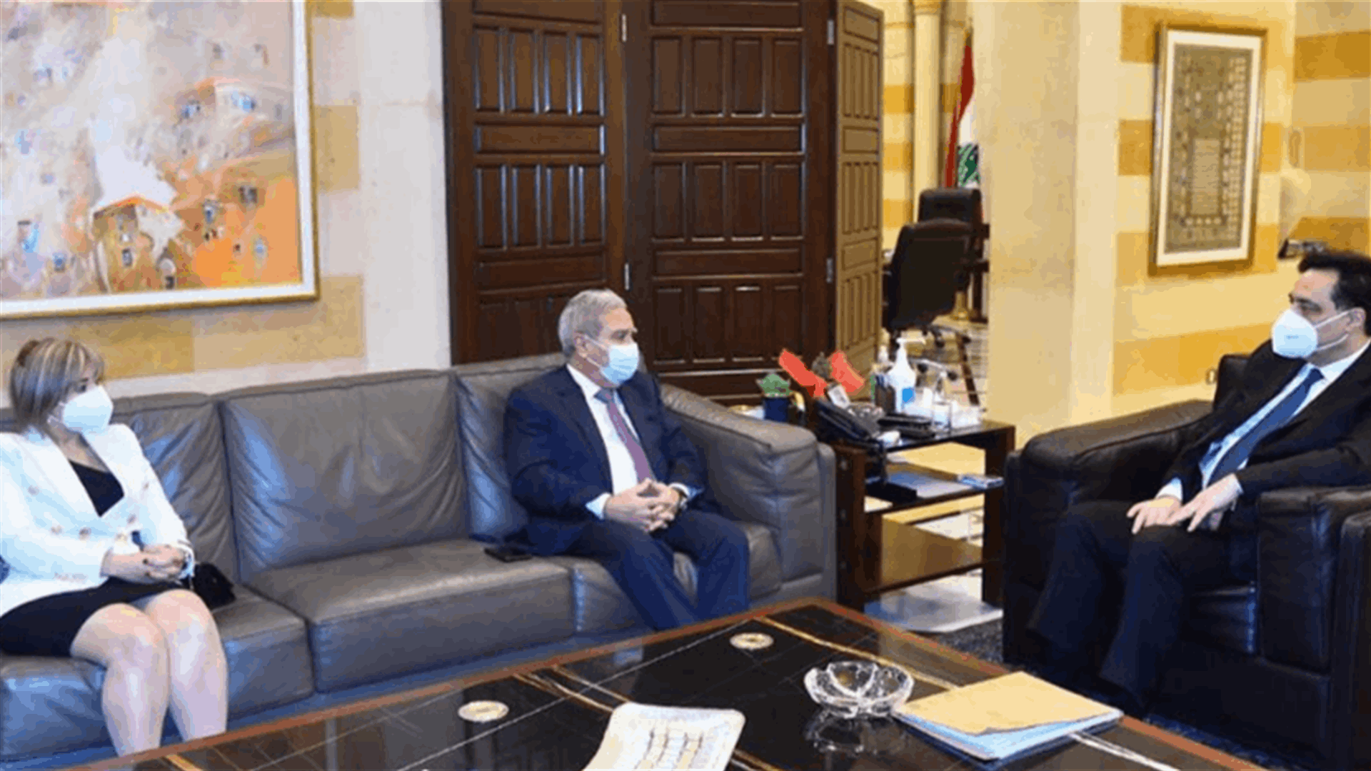 دياب بحث في ملف النازحين السوريين مع المشرفية