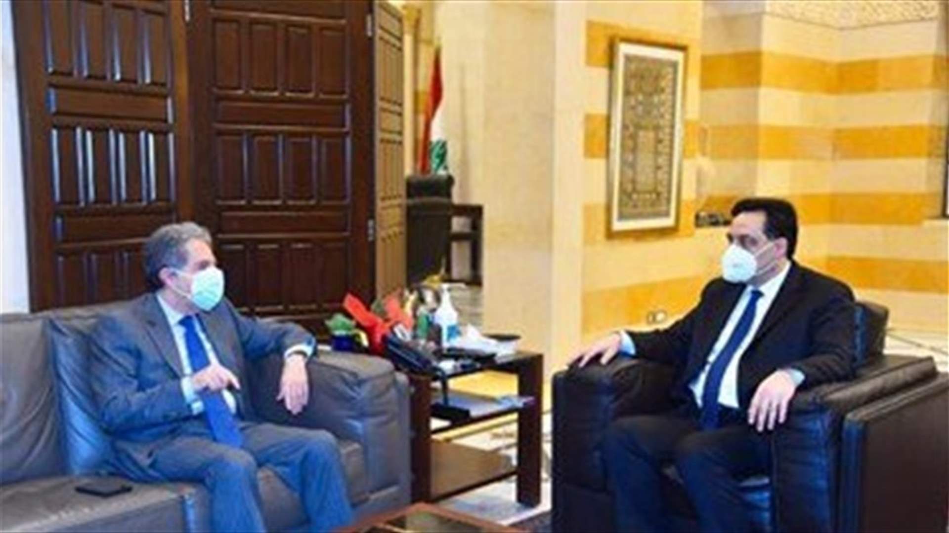 ​ Diab meets Wazni over monetary situation, draft budget