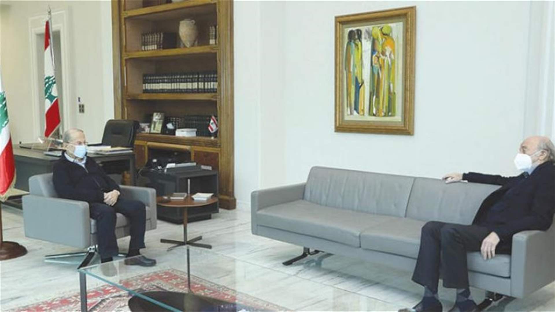مداولات عون ـ جنبلاط على طاولة محادثات الحريري في بعبدا اليوم (الشرق الأوسط)