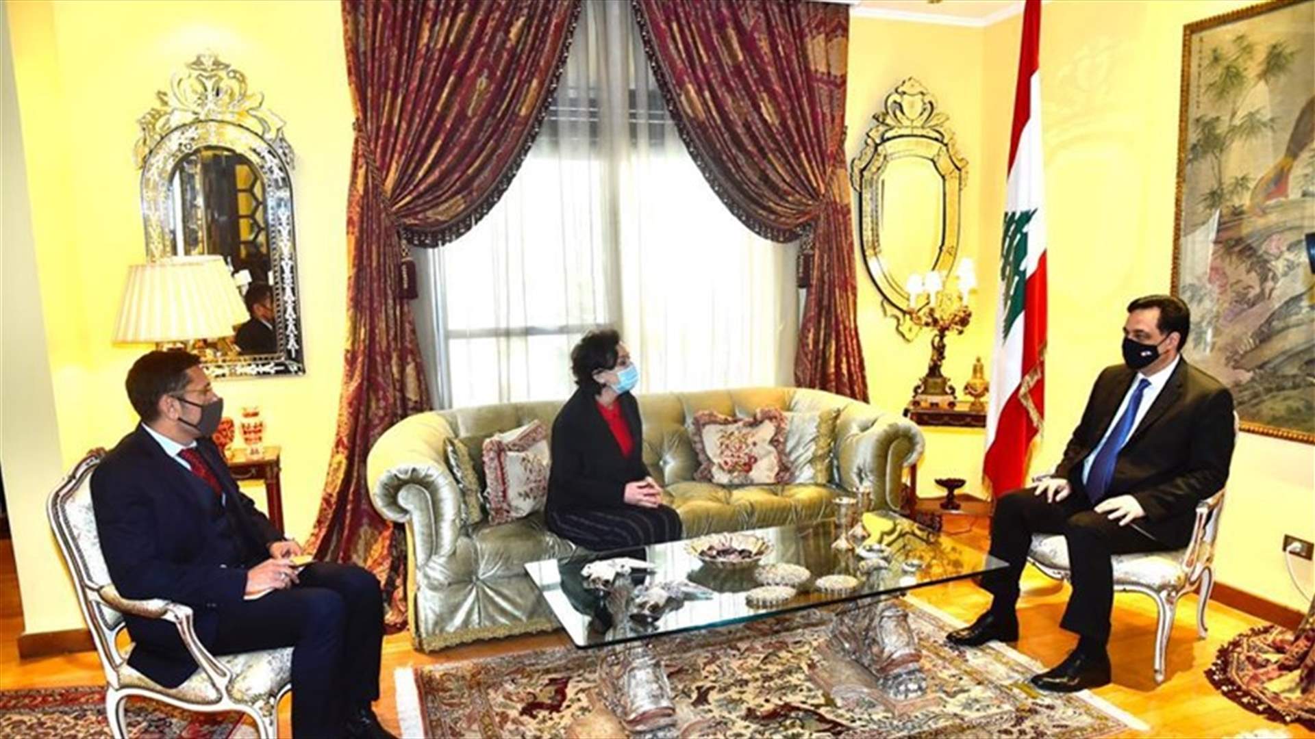 دياب التقى رشدي وبحثا في الاوضاع العامة في لبنان