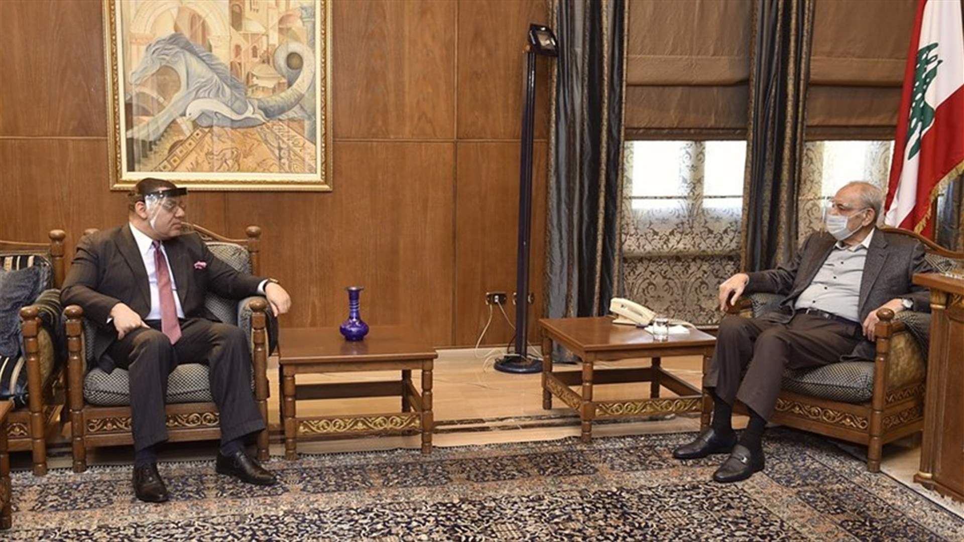 بري استقبل السفير المصري... ورعد وضعه في نتائج زيارته لموسكو