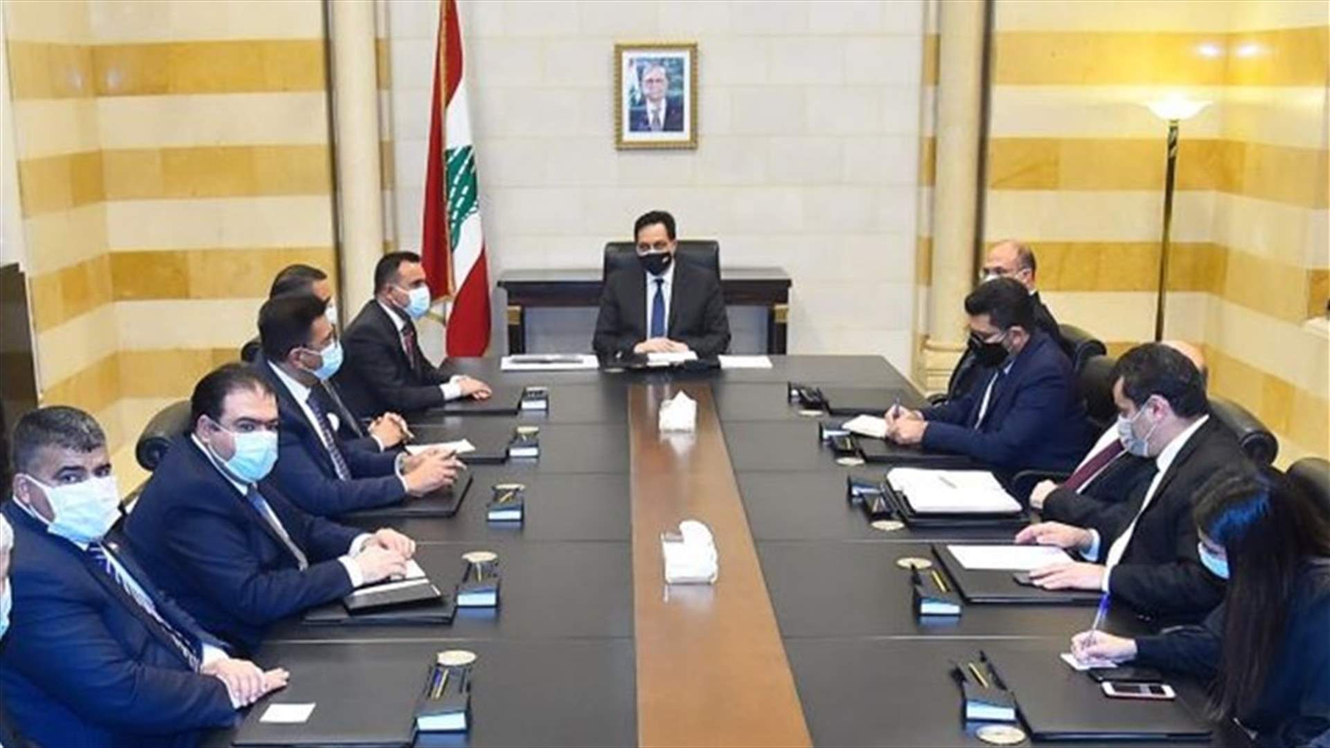 دياب بعد زيارة التميمي: ناقشنا مستقبل التعاون بين لبنان والعراق