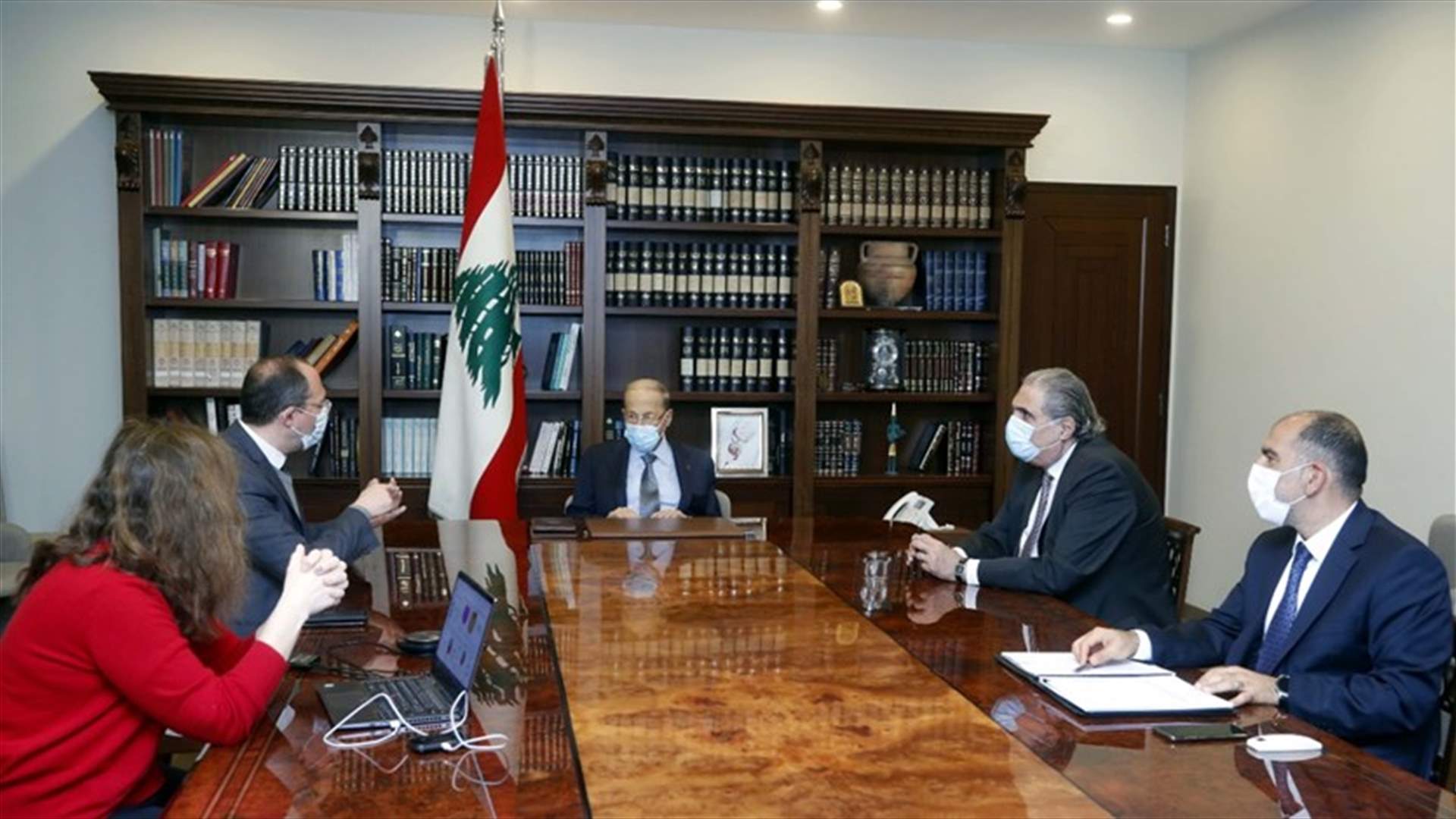 عون ترأس اجتماعاً لعرض مشروع المنصة الإلكترونية Impact
