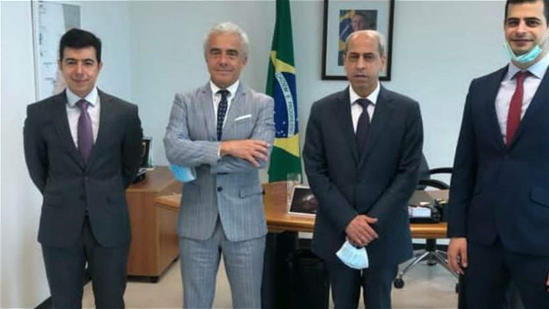 اجتماع بين خير وفريق إداري من سفارة البرازيل واتفاق على هبة من الأرُز