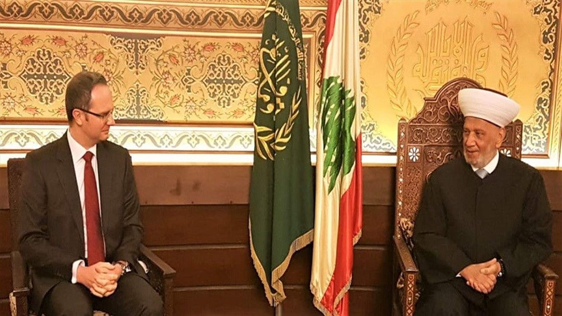 دريان التقى السفير التركي ووفدا من الجماعة الإسلامية