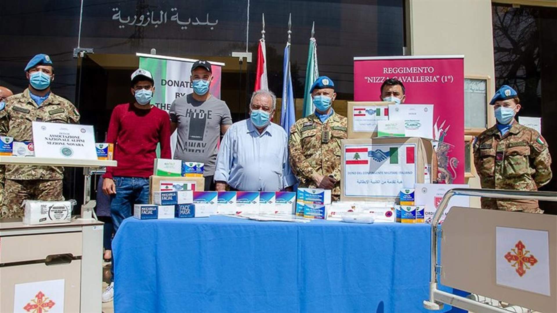 اليونيفل تقدّم  للجيش اللبناني موادًا وأدوية لكافحة كورونا