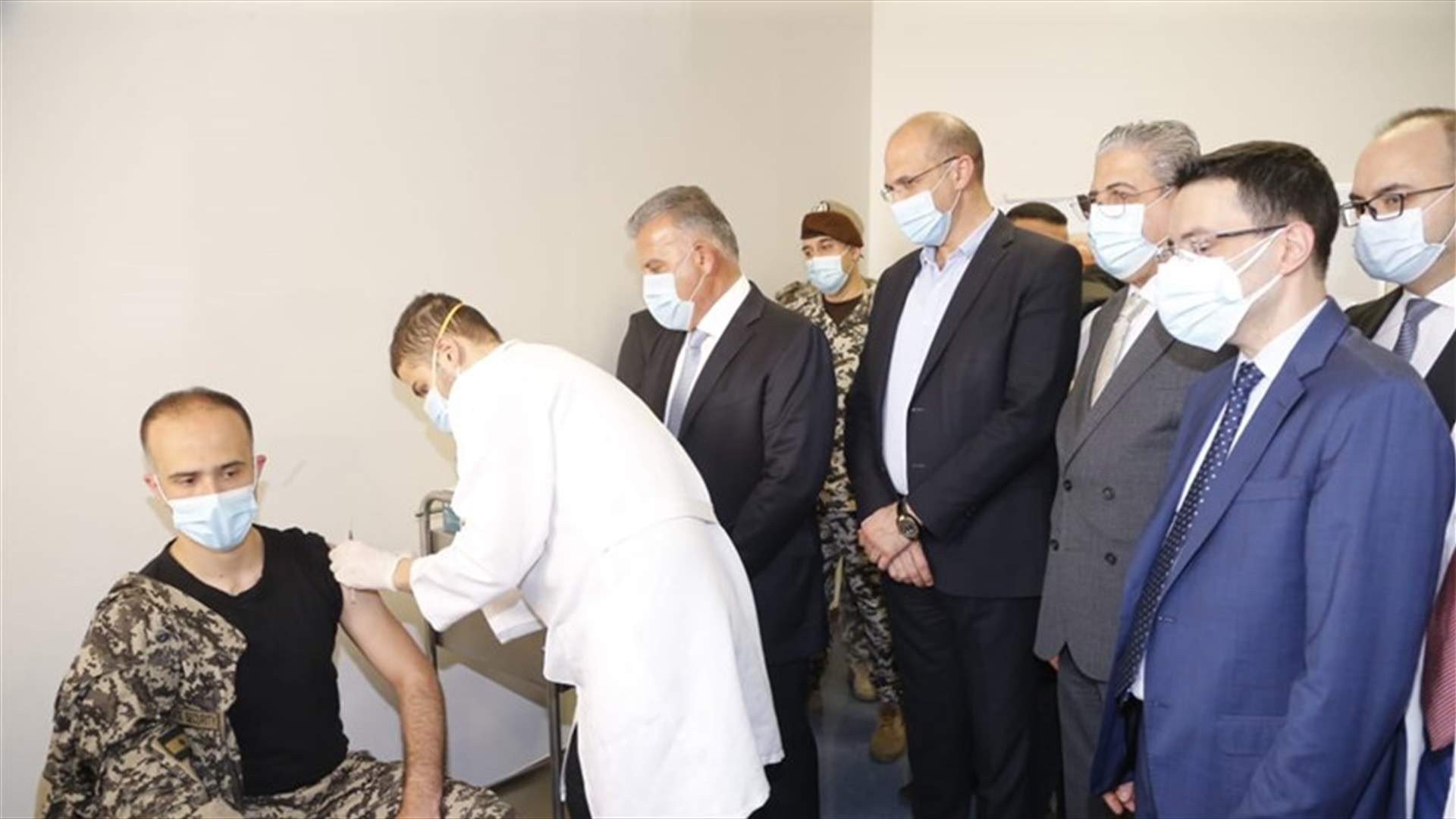 حسن أطلق من الحدت حملة تلقيح الامن العام بسينوفارم: الاجهزة الامنية في الصفوف الامامية