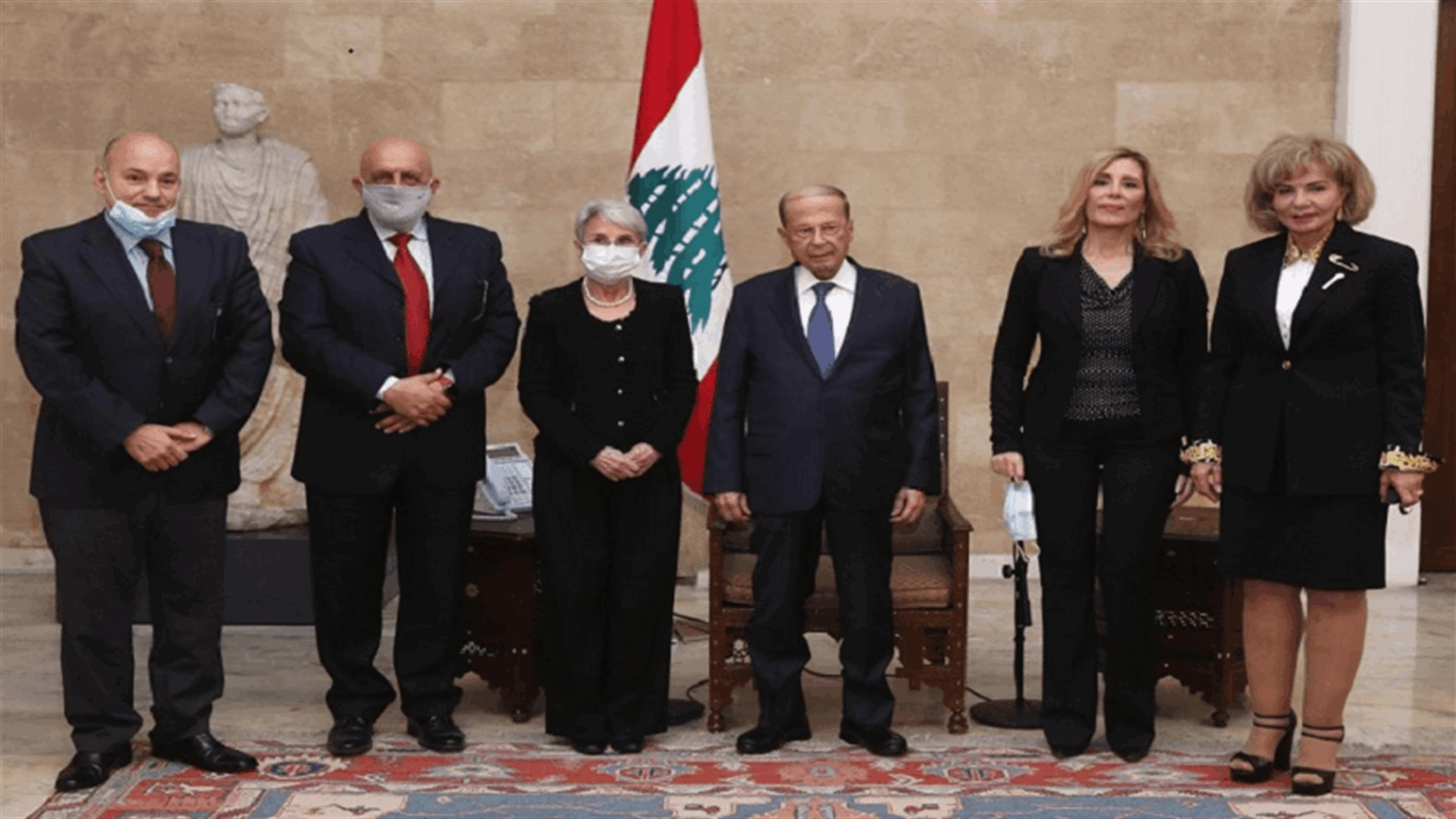 عون التقى وفد الهيئة الوطنية لدعم مبادرته
