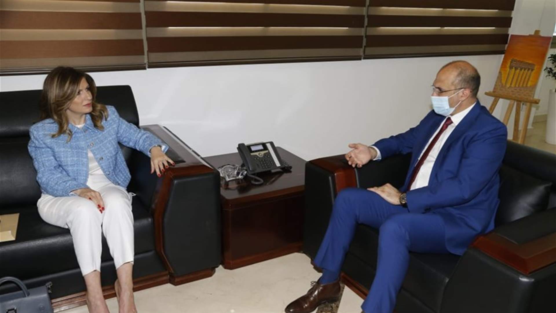 حسن تابع مع يمين ونقابة الضمان إطلاق حملة التلقيح الإثنين المقبل ونقابة مدارس الأطراف زارته
