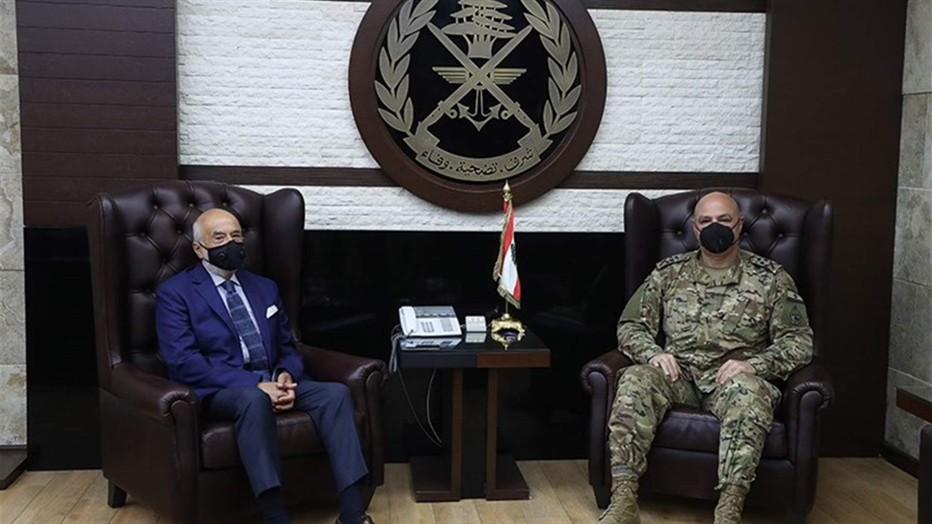 قائد الجيش استقبل شهيب والسفير السوري