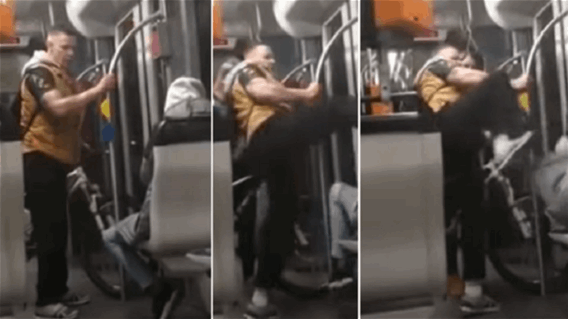 بالفيديو... ألماني يبصق ويركل في وجه مراهق سوري داخل قطار مترو!