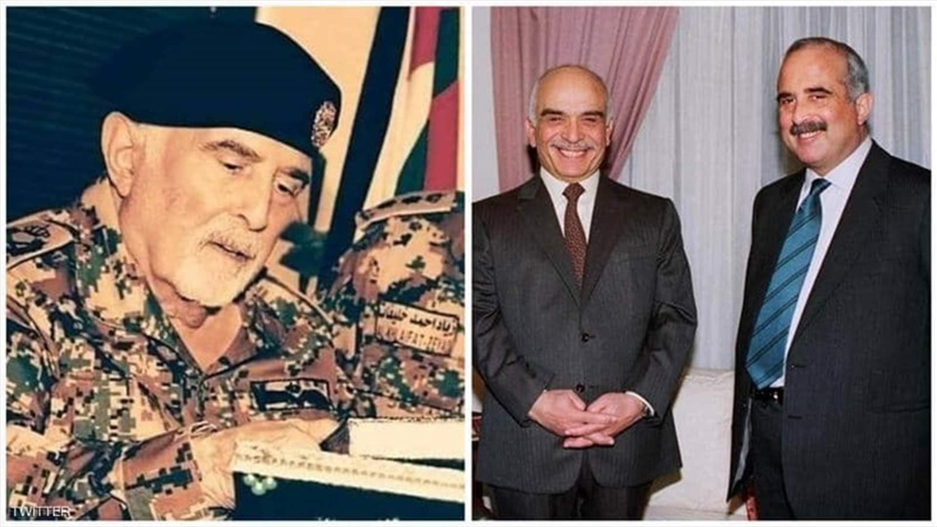 الديوان الملكي الاردني ينعى عم الملك عبدالله ولي العهد الأسبق
