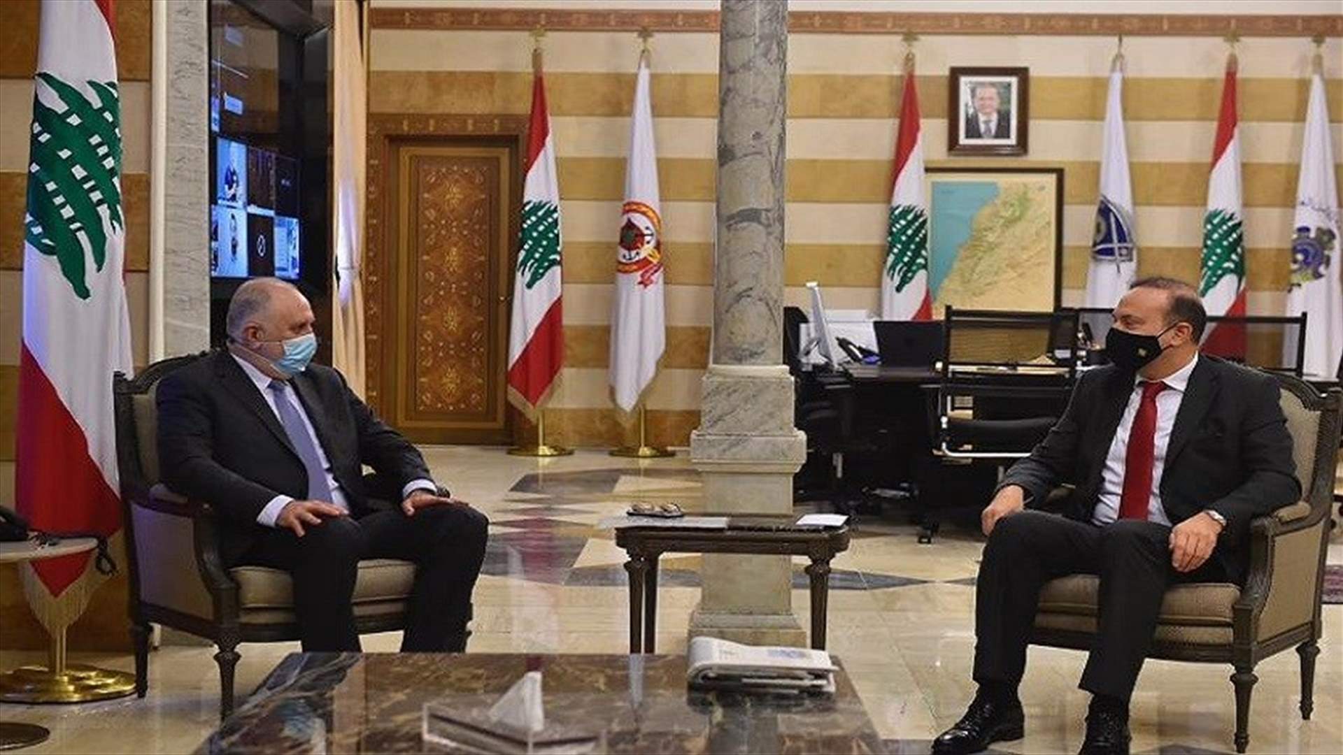 فهمي التقى فتفت والسفير كبارة... والبحث تناول التواصل مع السلطات السعودية