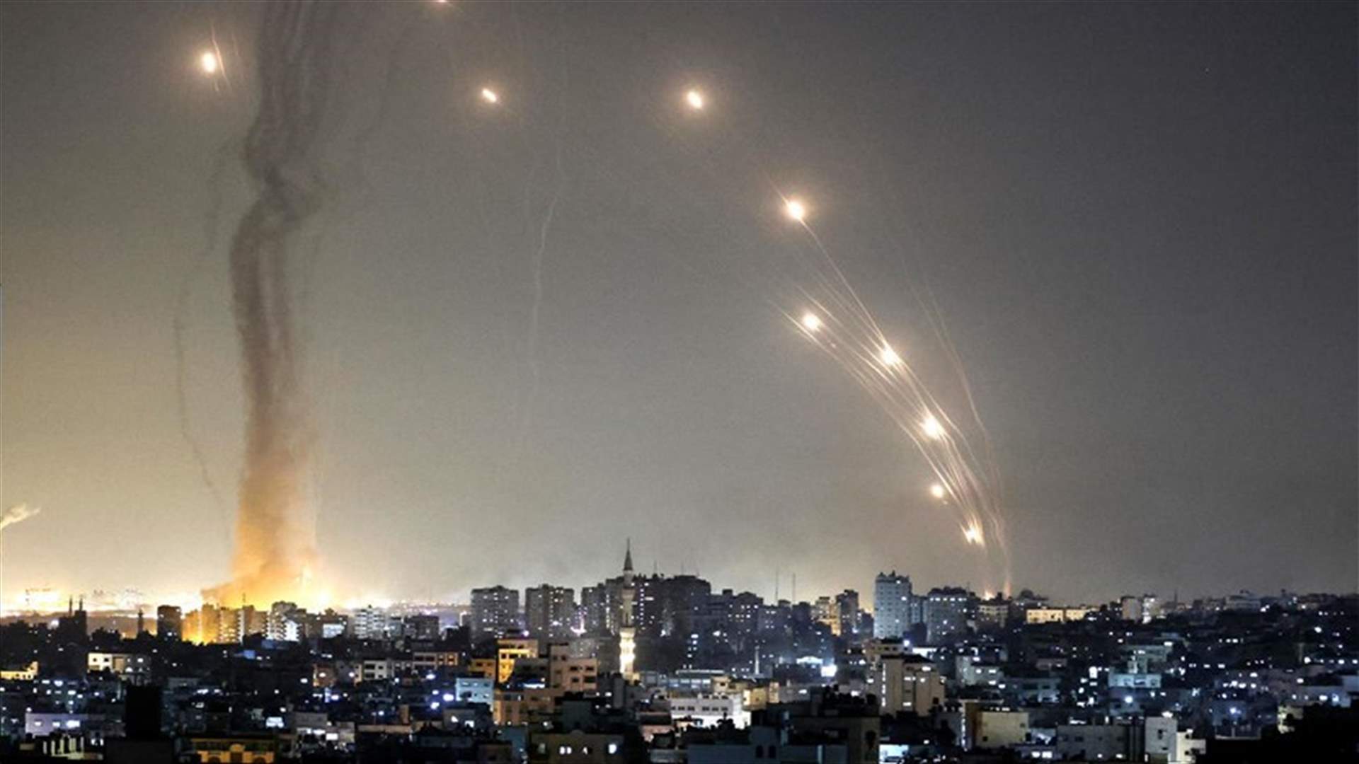 أكثر من ألف صاروخ أطلق من قطاع غزة على اسرائيل
