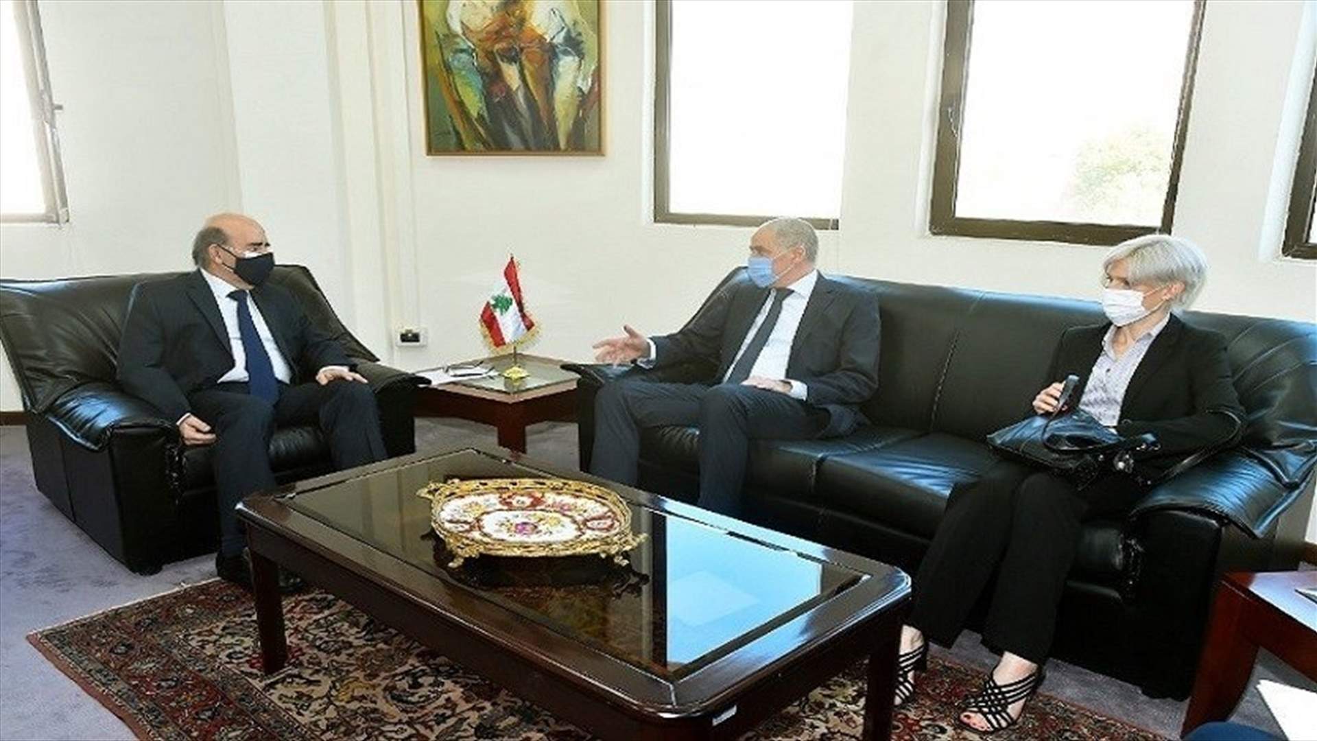 Wehbeh meets with EU ambassador Raph Tarraf