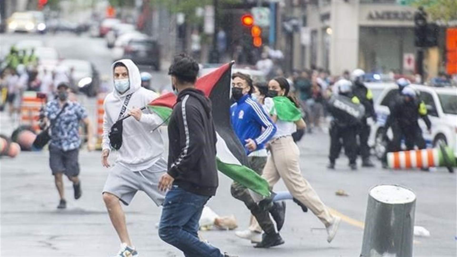 صدامات في مونتريال بين مؤيدين للفلسطينيين ومناصرين لإسرائيل وترودو يندّد