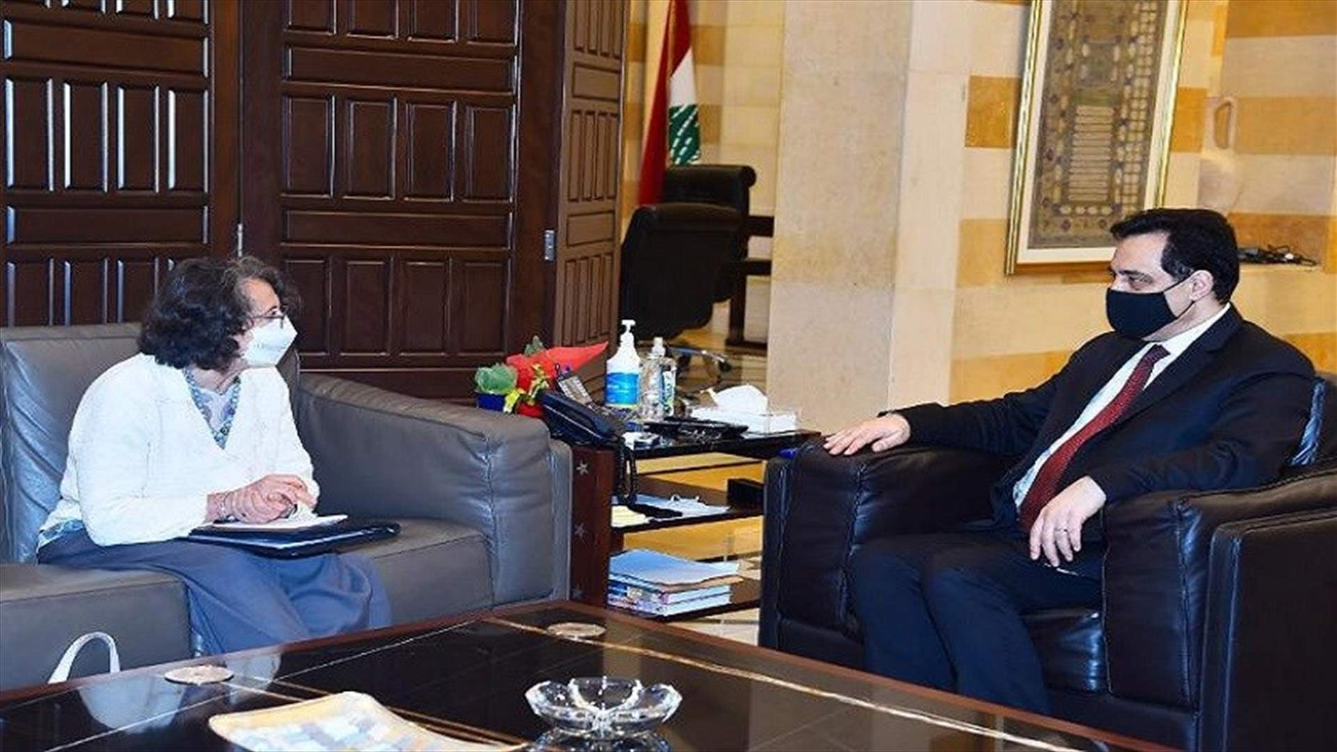 دياب بحث وسيريني في ضرورة الإسراع بتشكيل حكومة