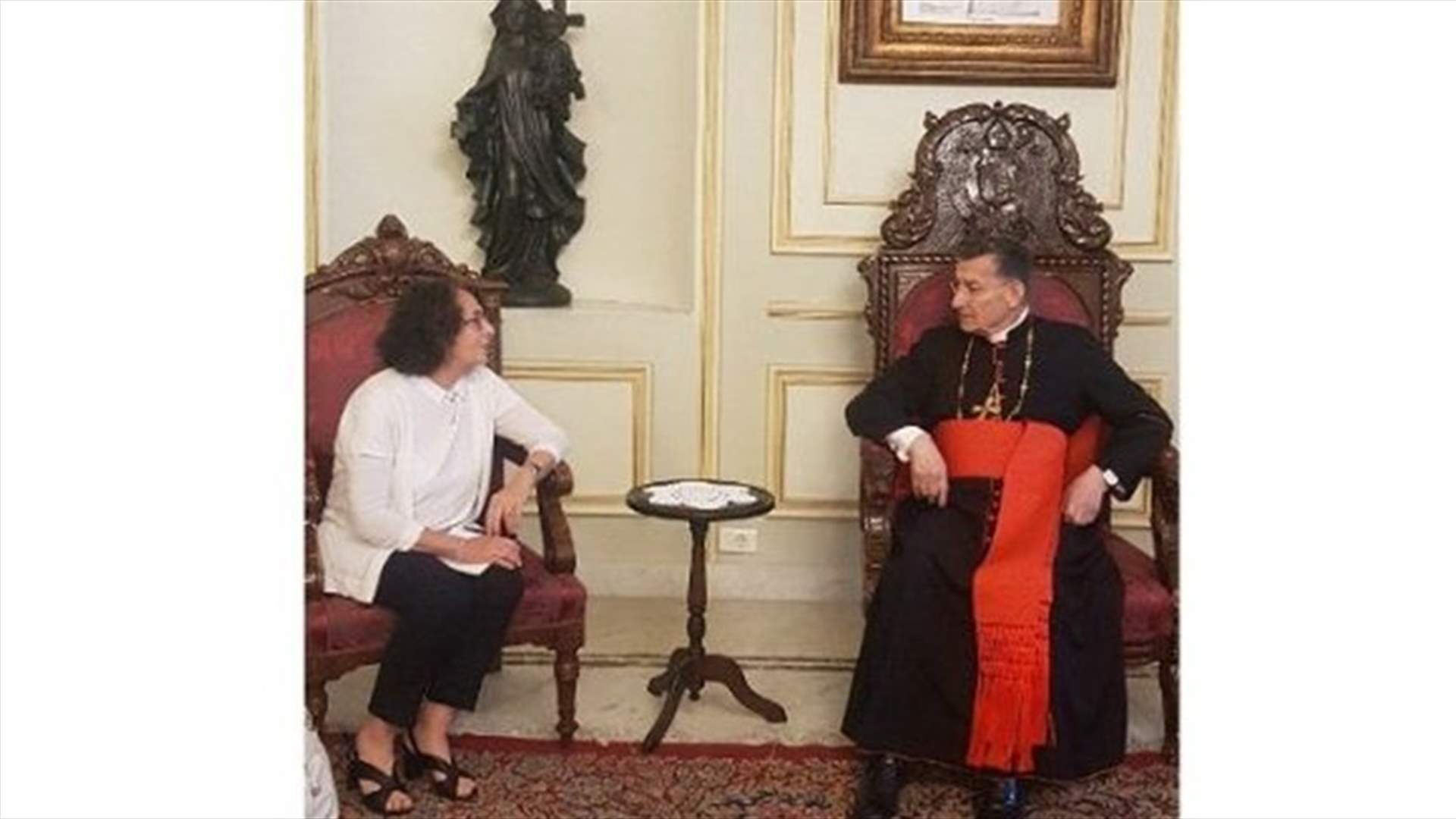 نائبة وزير الخارجية الايطالية في بكركي... وموقف ايطالي يدعو لتشكيل حكومة