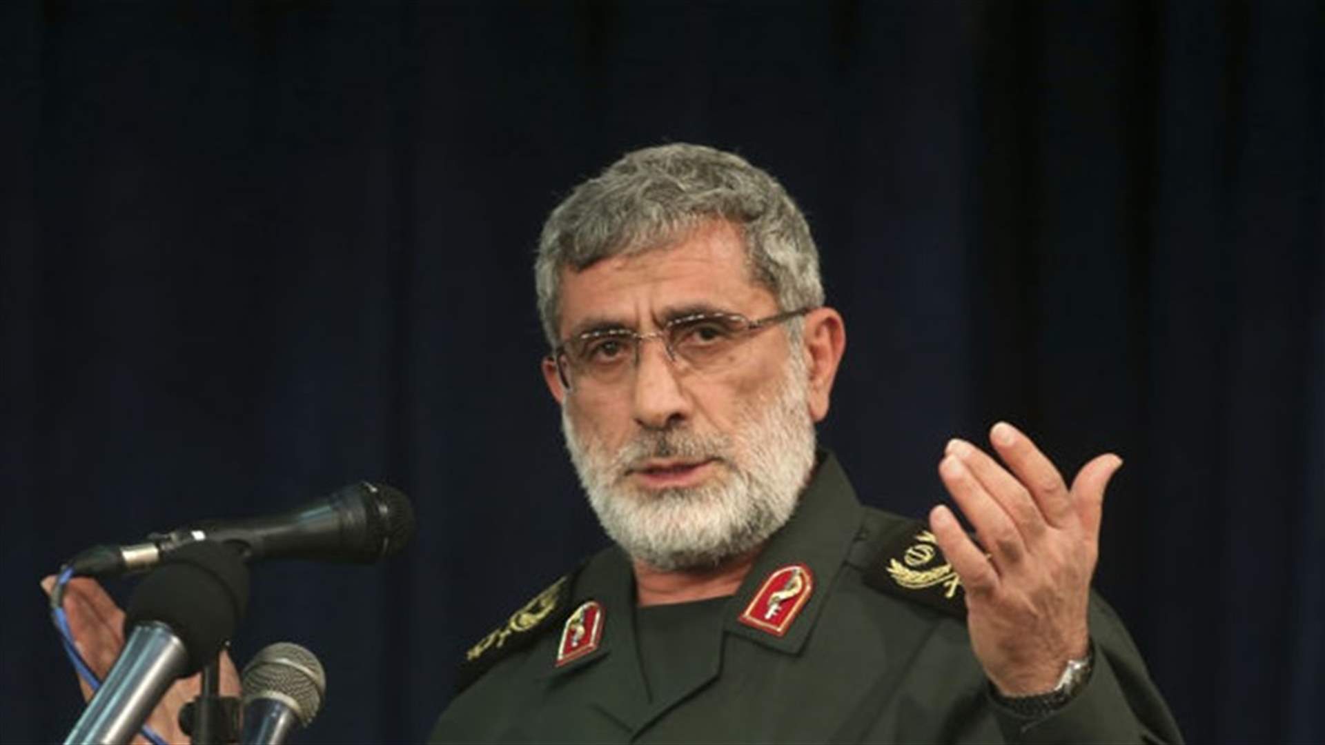 قائد الحرس الثوري: إيران تدعم قتال الفلسطينيين ضد إسرائيل