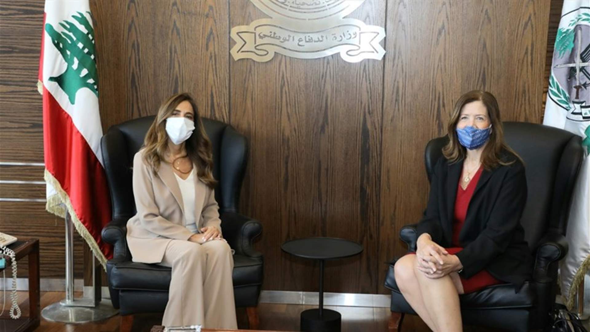 عكر عرضت مع شيا ونائب رئيس البعثة الديبلوماسية الاميركية الجديد التطورات في لبنان والمنطقة