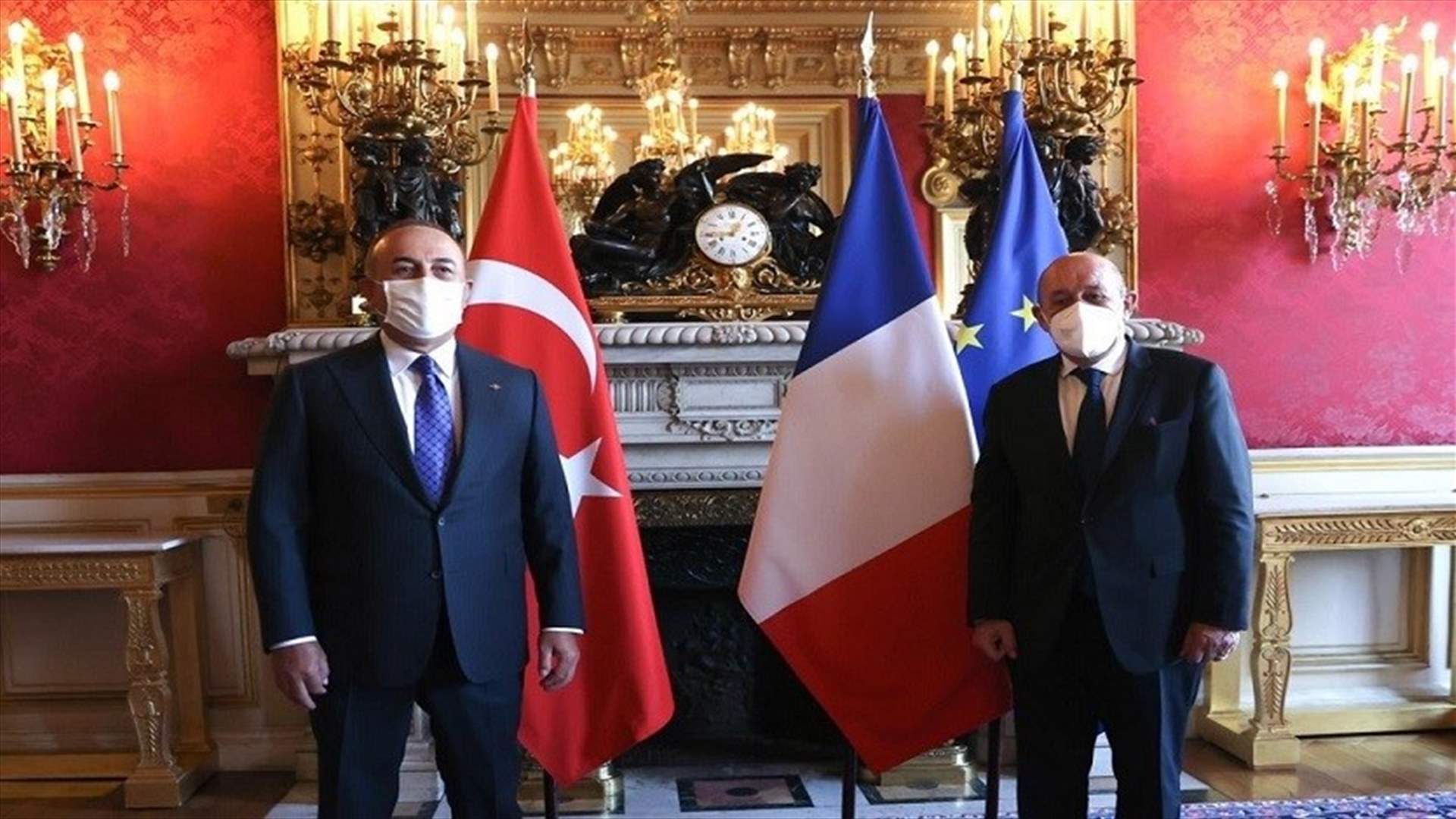 مباحثات بين وزيري خارجية فرنسا وتركيا في باريس بعد أشهر من التوتر