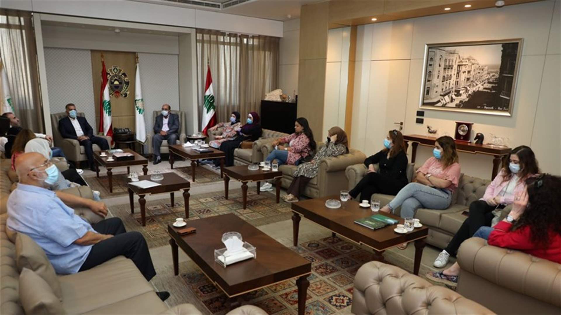 اللواء ابراهيم التقى وفدا من أهالي الموقوفين في الإمارات