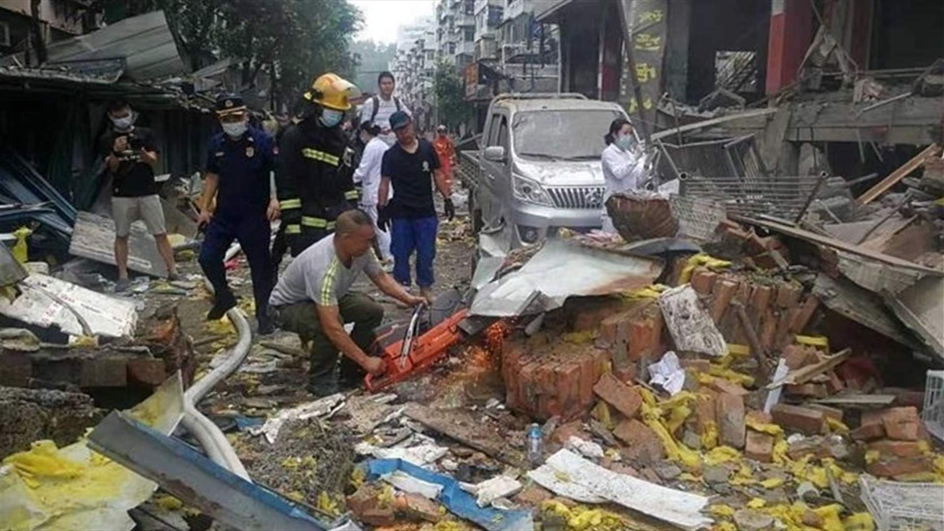 ارتفاع عدد قتلى انفجار أنبوب غاز بالصين إلى 25