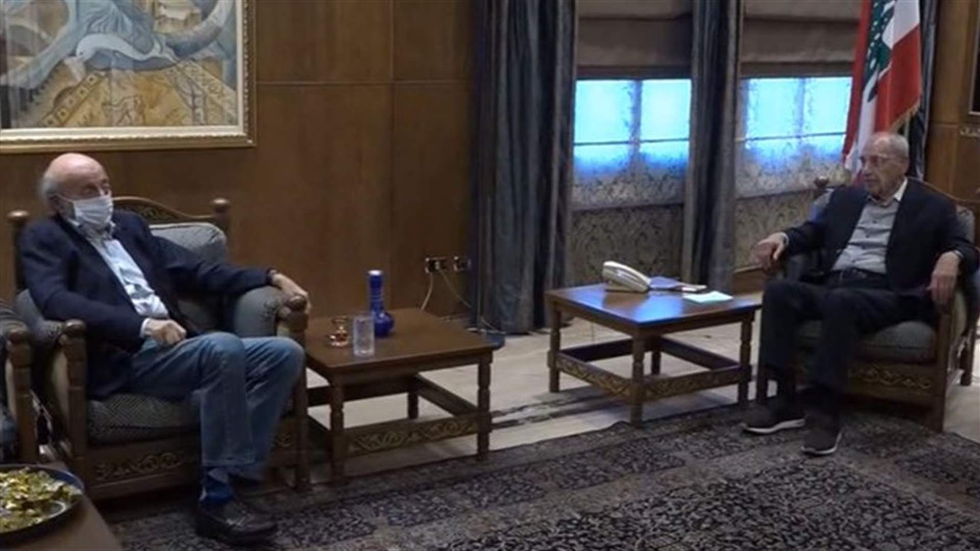 Berri meets Jumblatt