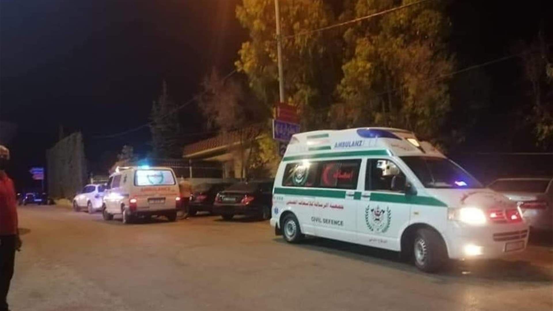 5 جرحى في حادث سير على طريق عام النبطية الفوقا كفرتبنيت (صورة)