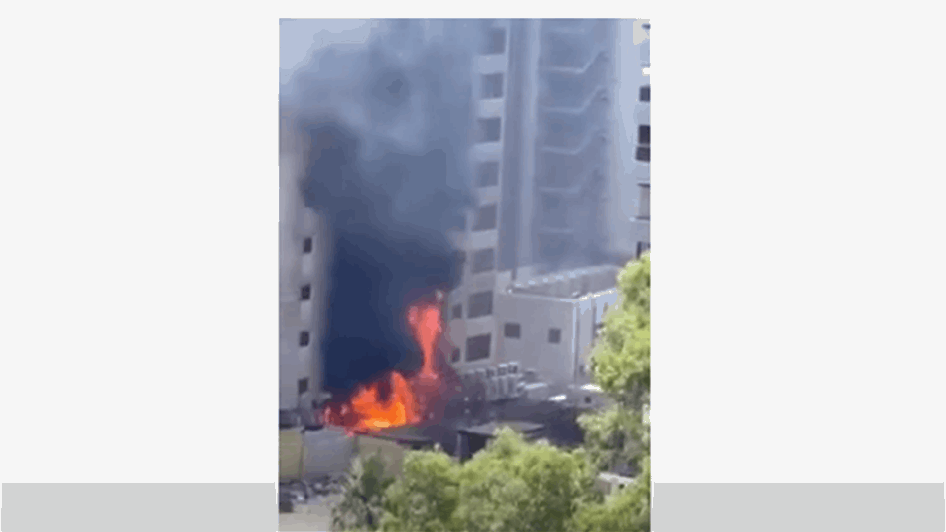 اندلاع حريق في فندق في الروشة (فيديو وصور)