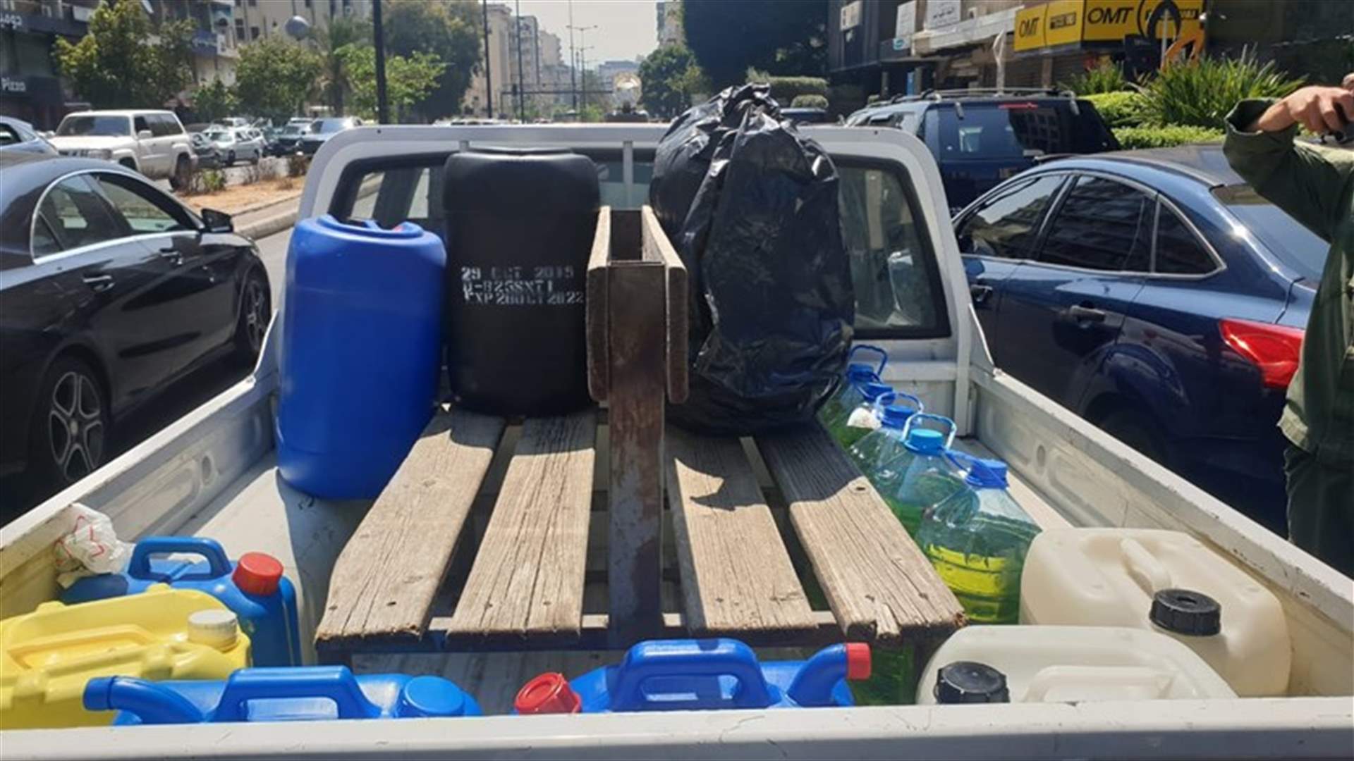 Beirut Municipal Police seizes gallons of fuel stored in a station-[PHOTOS]