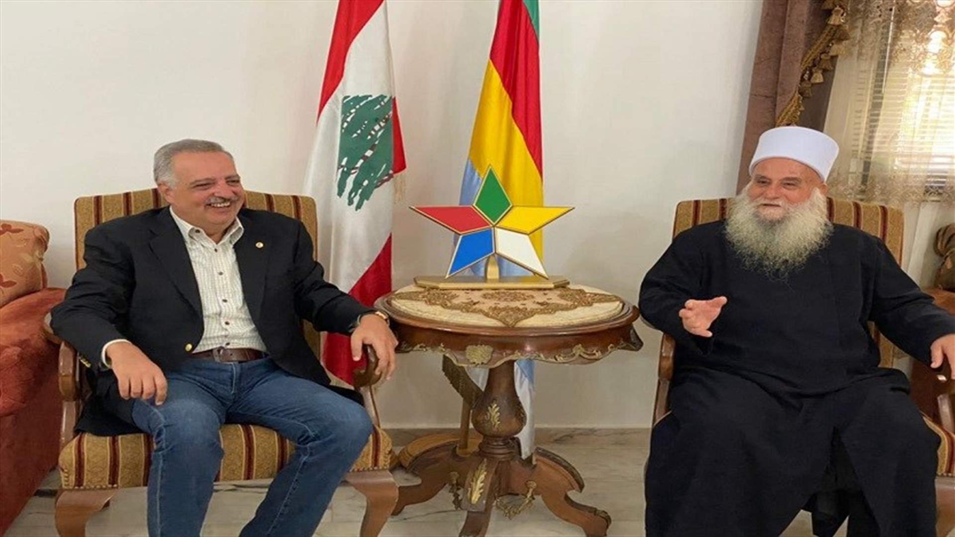 أرسلان زار مع وفد الشيخ الغريب: ملتزمون بنود بيان لقاء خلدة