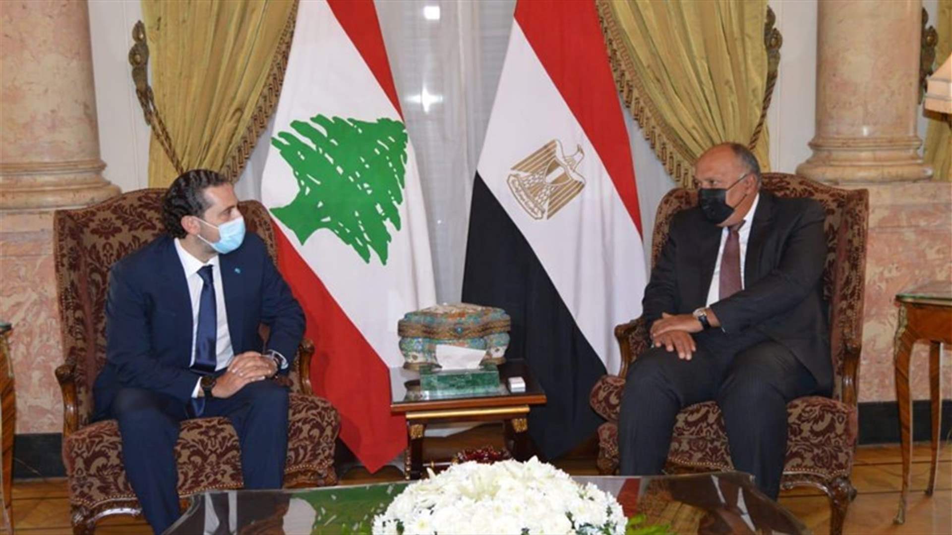 شكري خلال استقباله الحريري: لضرورة تغليب الأطراف اللبنانية للمصلحة العُليا للبنان