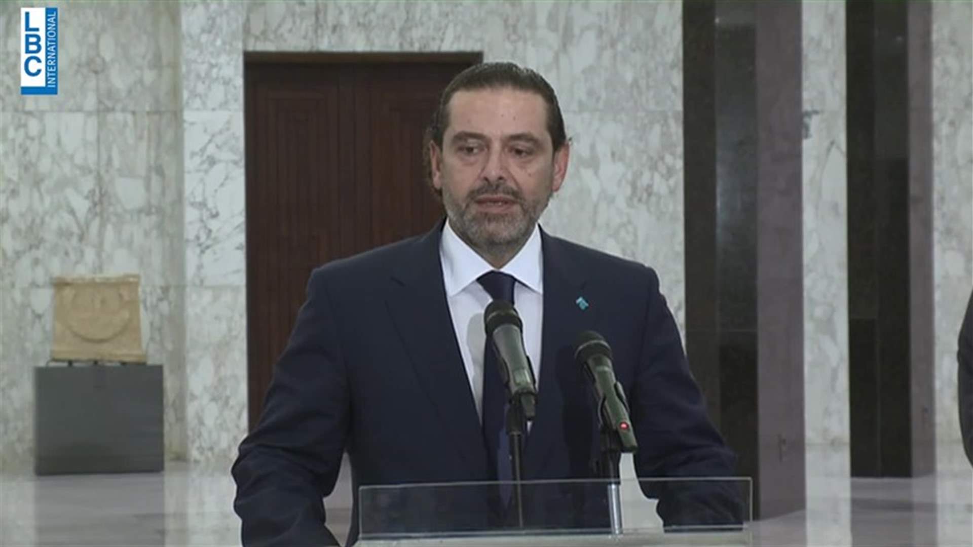 Hariri: I presented to President Aoun a government lineup of 24 specialists and I am awaiting his answer tomorrow