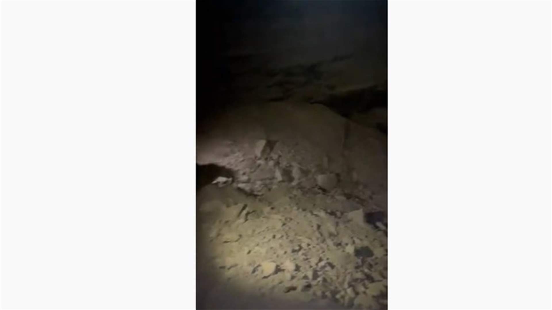 صاروخ سقط ليلاً في منطقة لحفد جبيل.. وحال من الذعر في صفوف المواطنين (صور وفيديو)