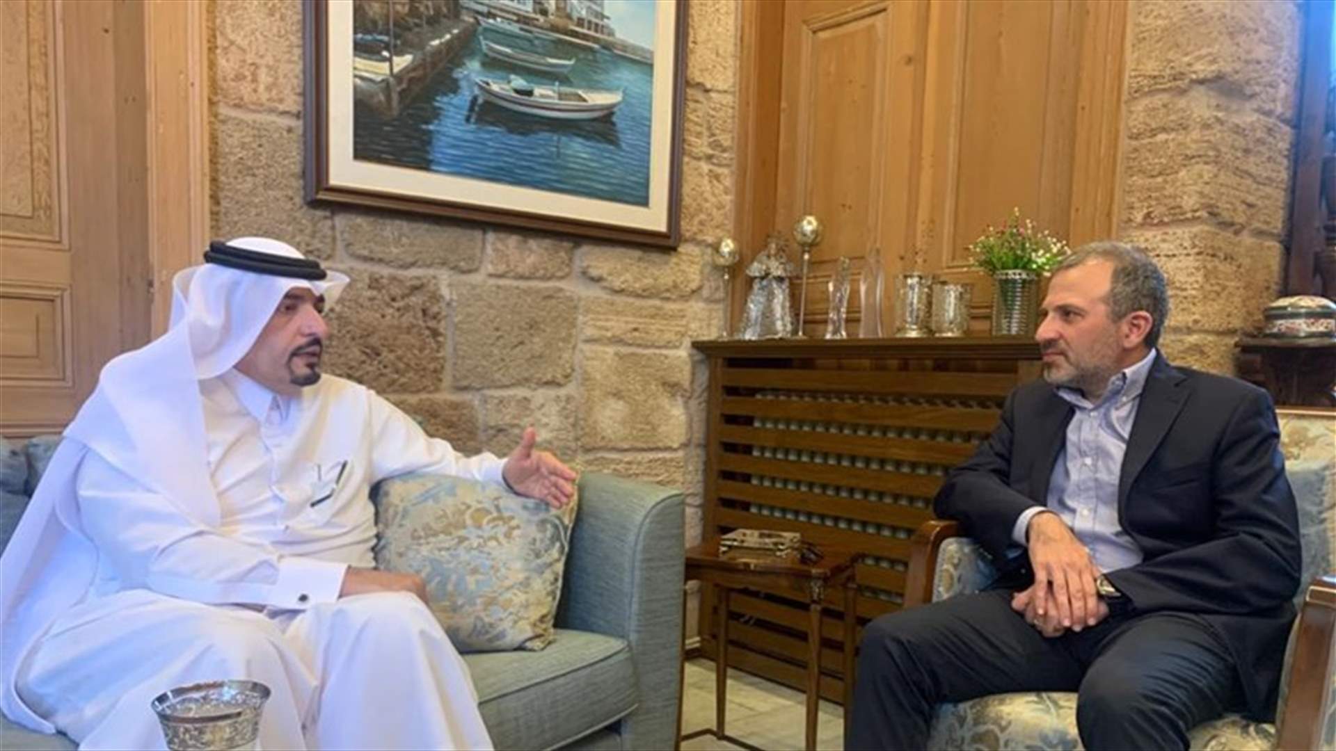 باسيل استقبل وفدا من مجلس الشيوخ الفرنسي وسفير قطر مودعا: لحكومة قادرة على تنفيذ الاصلاحات وتوحي بالثقة محليا ودوليا