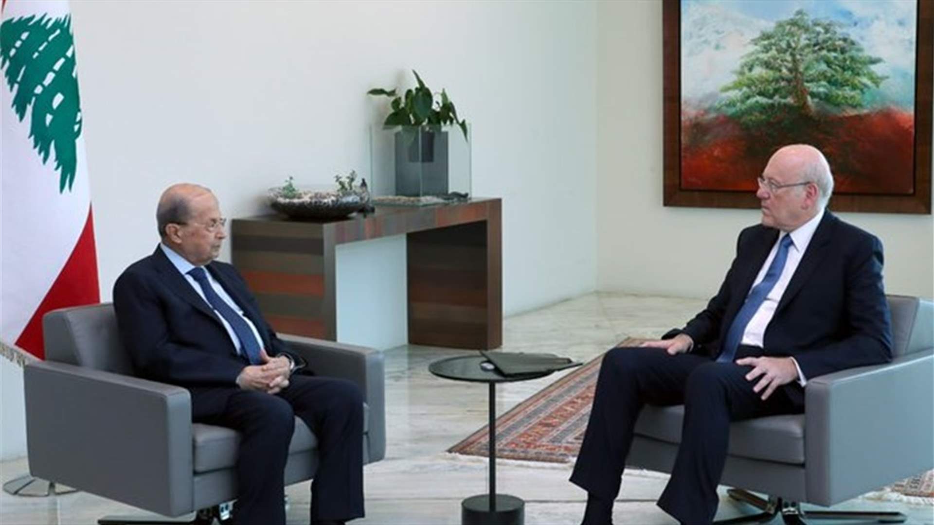 Aoun meets Mikati