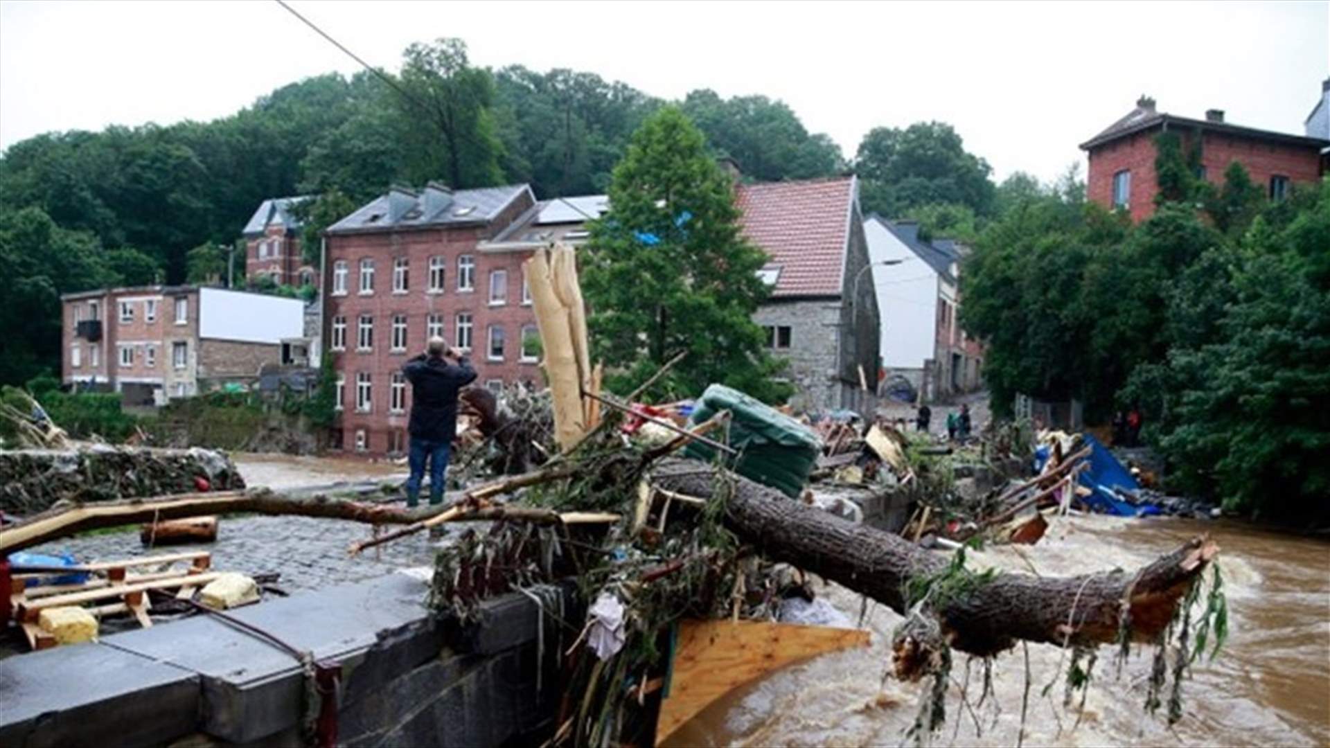 مصرع 41 شخصاً جراء الفيضانات في بلجيكا