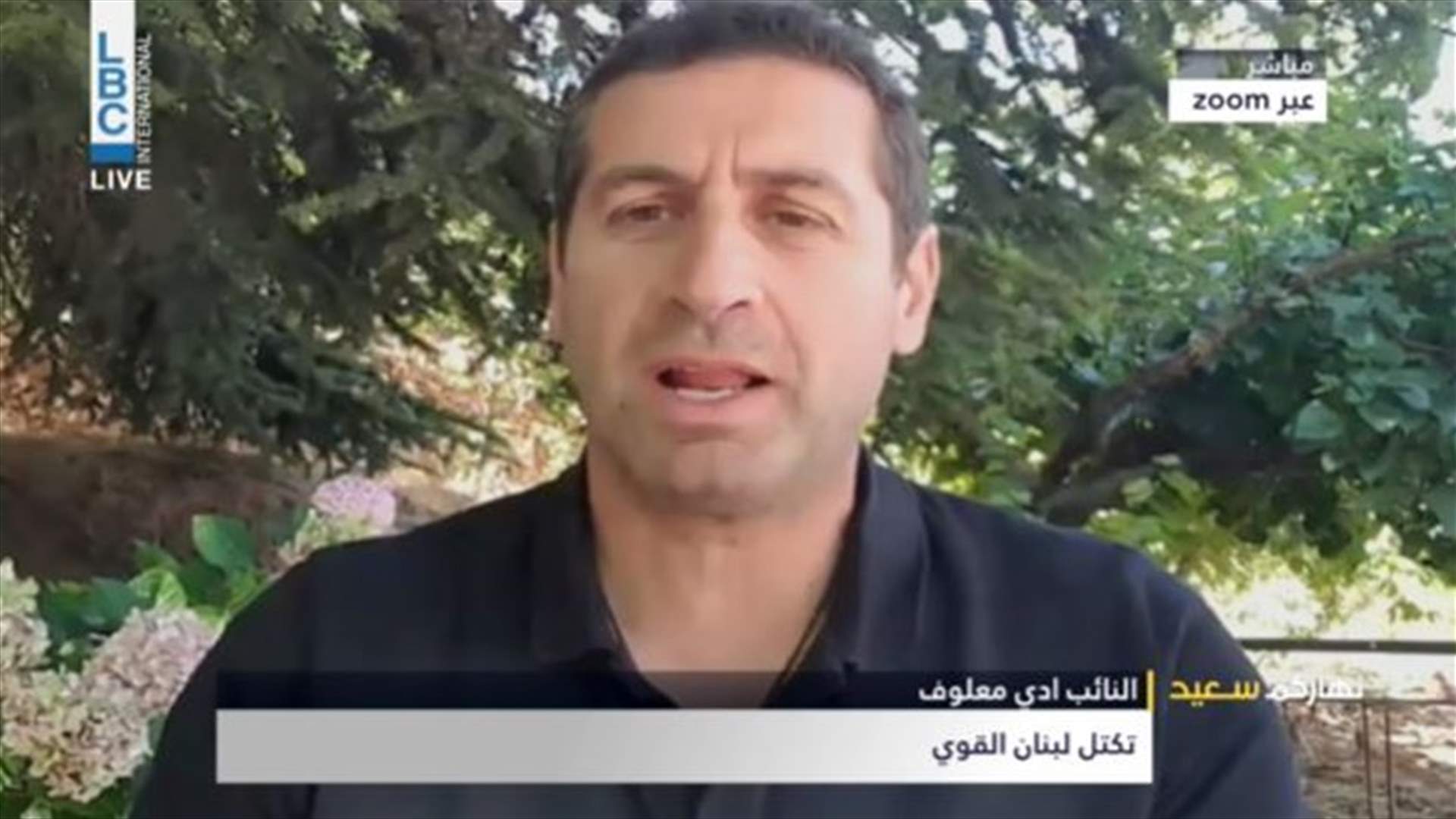 ادي معلوف للـLBCI: لن نشارك بالتسوية ولا بالمفاوضات ولا شروط لدينا