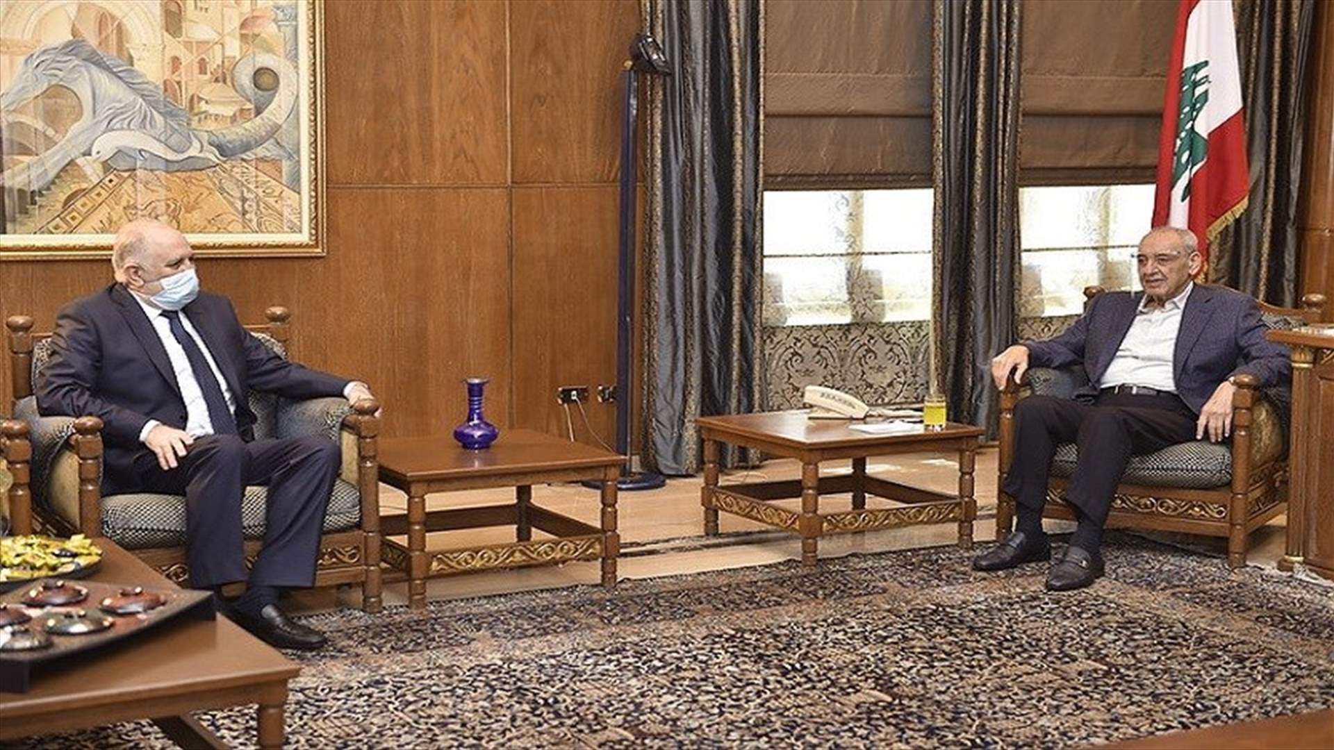 بري عرض مع فهمي الاوضاع الامنية والمستجدات السياسية وتلقى رسالة من نظيره السوري
