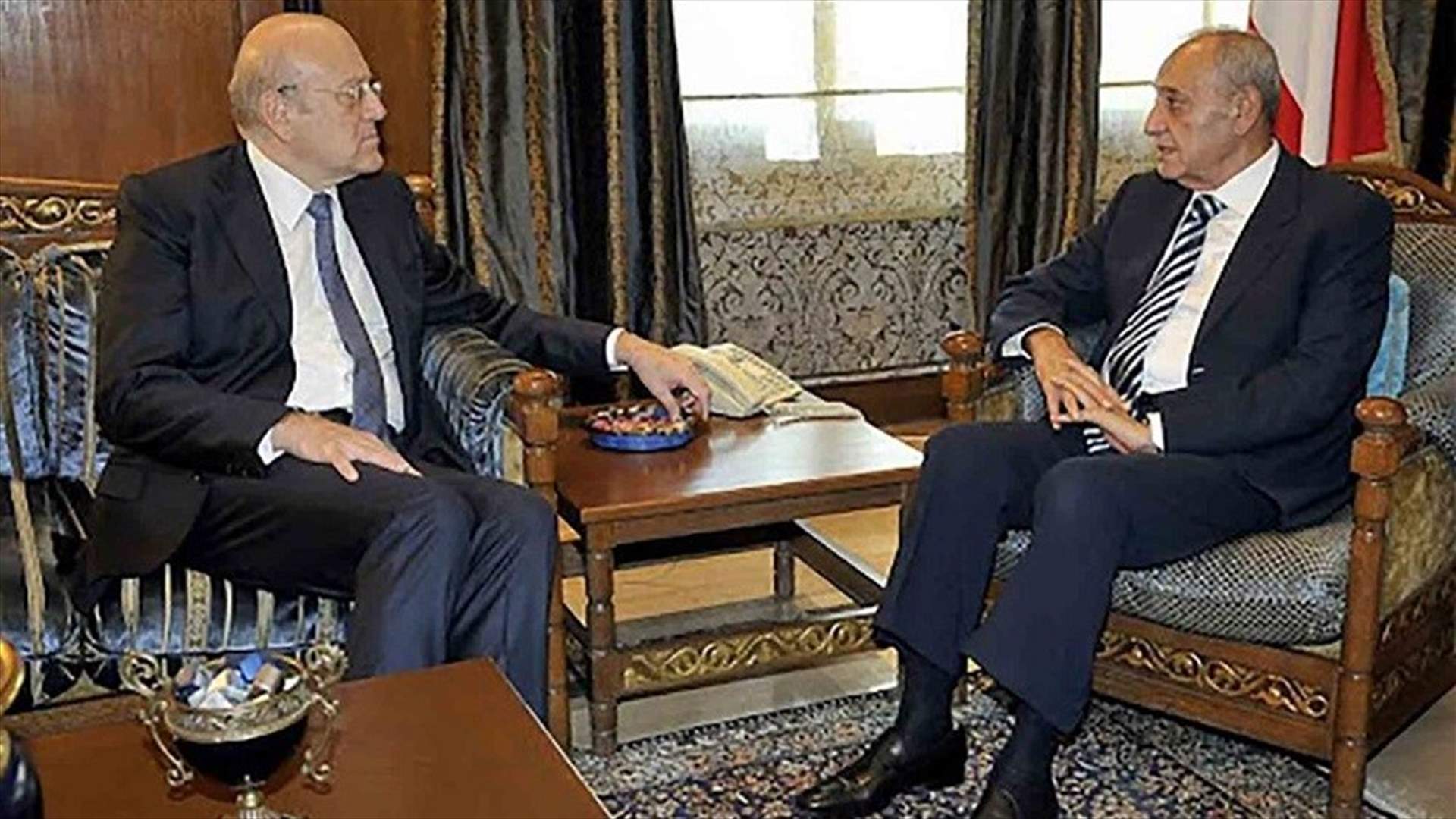 بري أبلغَ ميقاتي أنه غير متمسّك بخليل للمالية ولا يمانع إدخال تعديلات على أسماء الوزراء الشيعة (الأخبار)