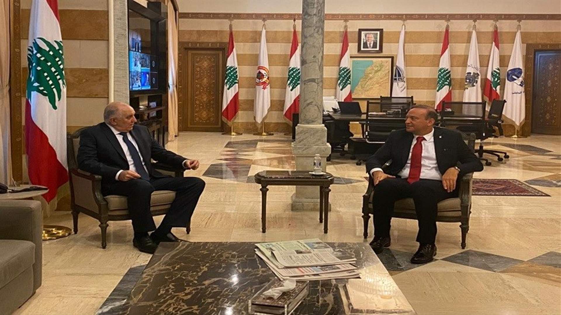 فهمي بحث مع السفير كبارة في أزمة التصدير من لبنان الى السعودية