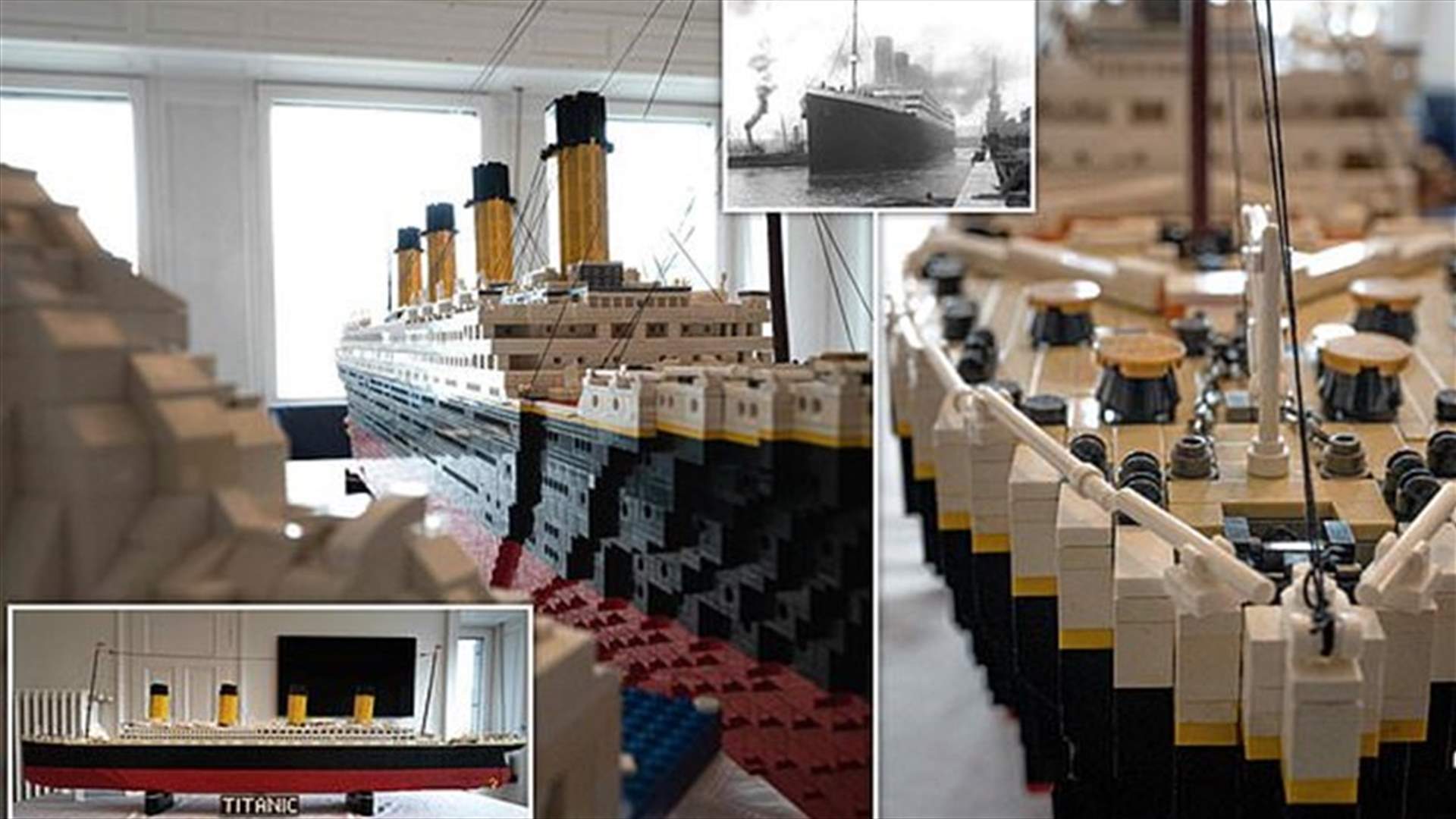 سويسري ينجح في بناء مجسم لسفينة تيتانيك... استخدم 25 ألف مكعب ليغو! (صور)