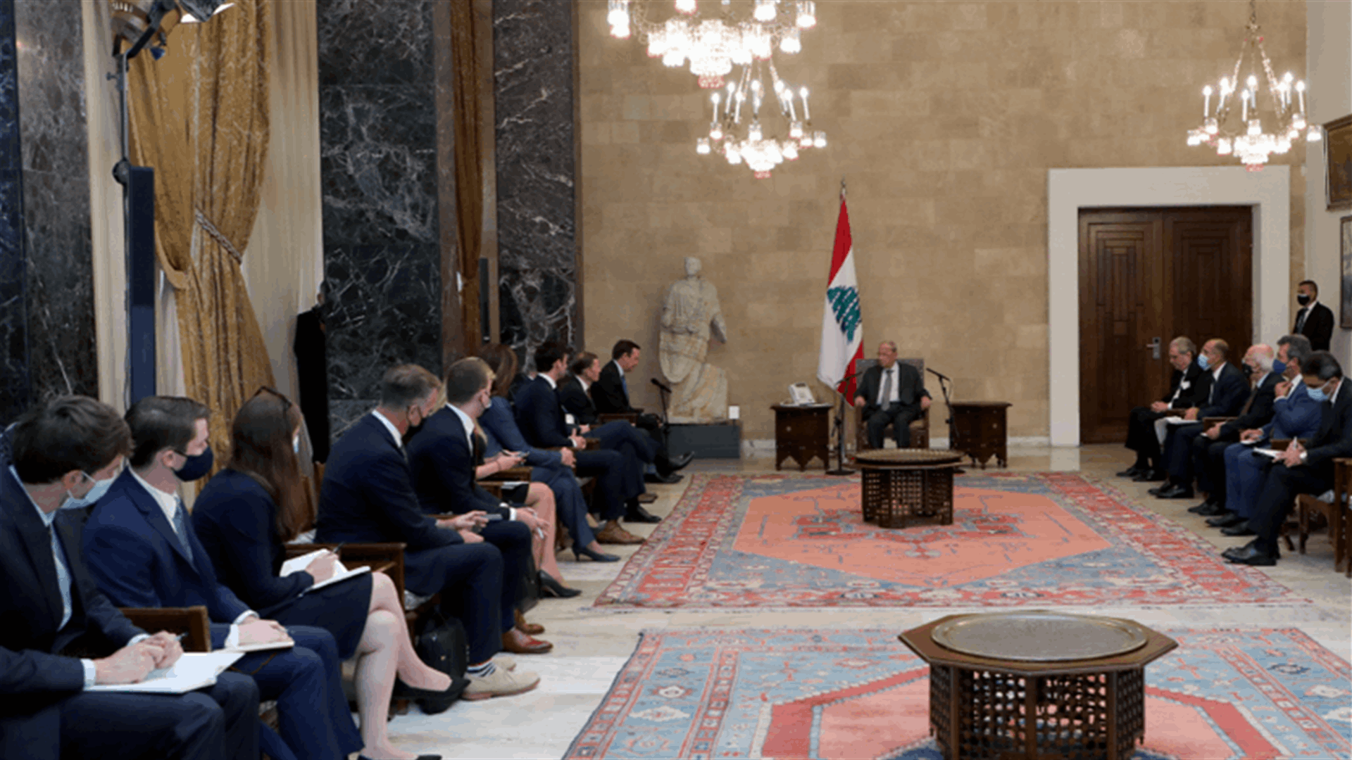 عون التقى وفداً من لجنة الشؤون الخارجية بالكونغرس الأميركي: هناك تقدم على صعيد تشكيل الحكومة