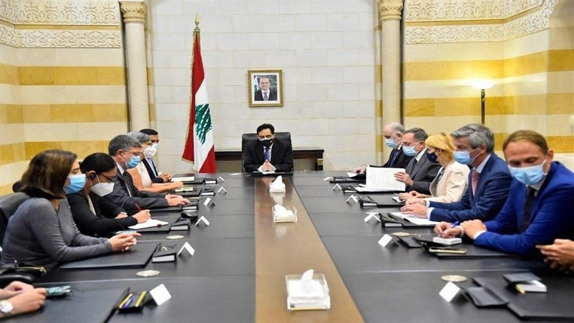 Diab meets with EU delegation at Grand Serail